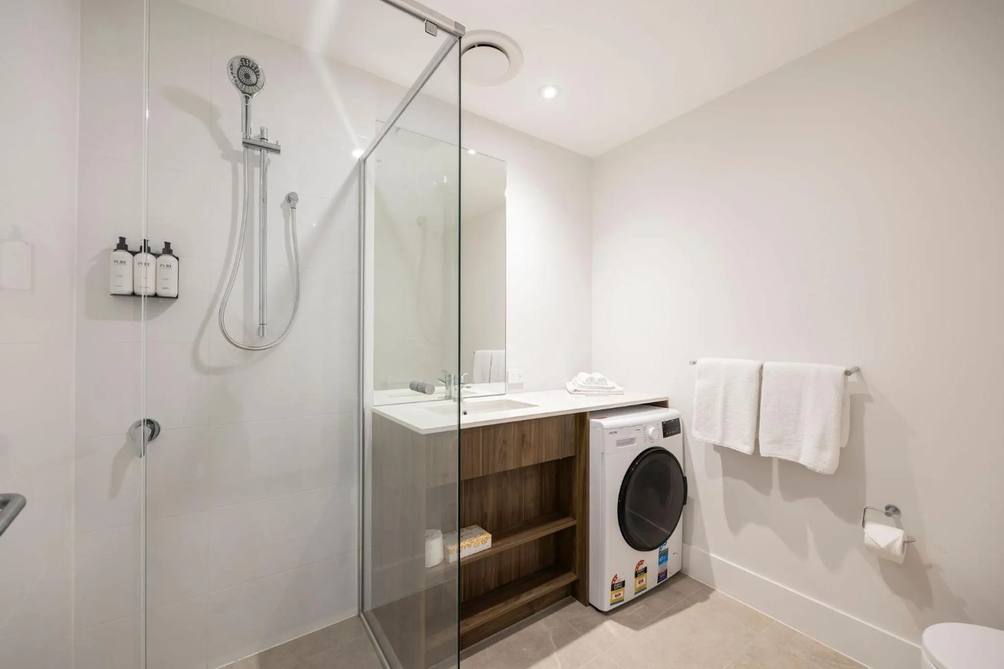 washing machine in Durham Serviced Apartments