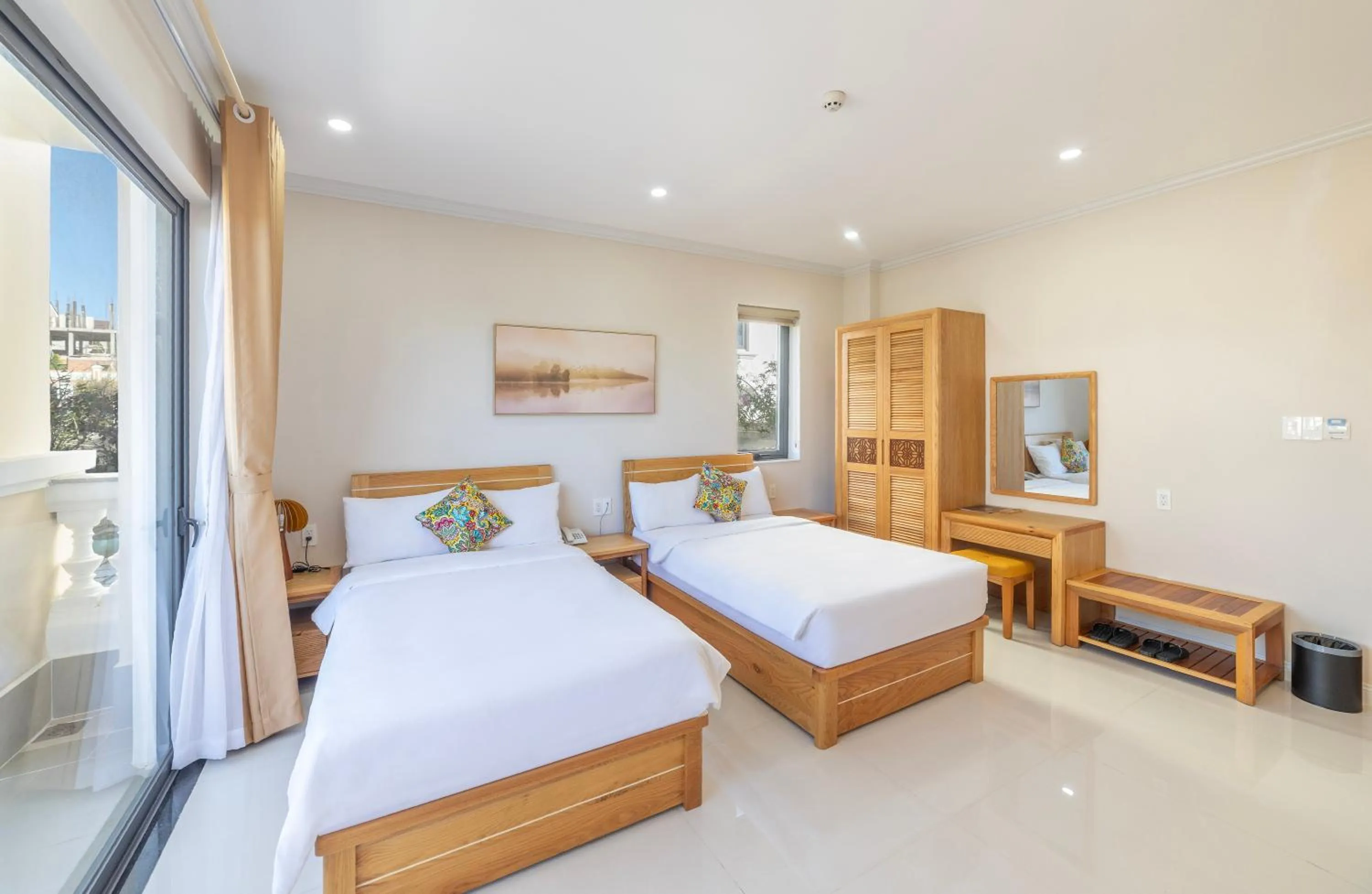 Bed in Cerasoi Boutique Villa Dalat