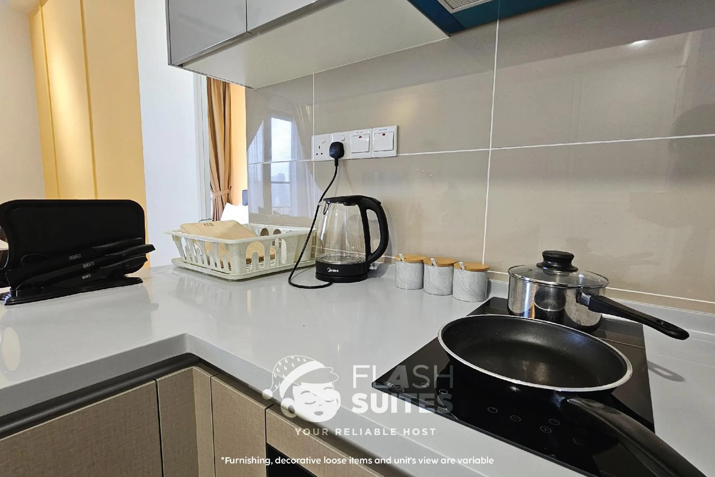 Kitchen or kitchenette in Trion Premium Suites @ KL