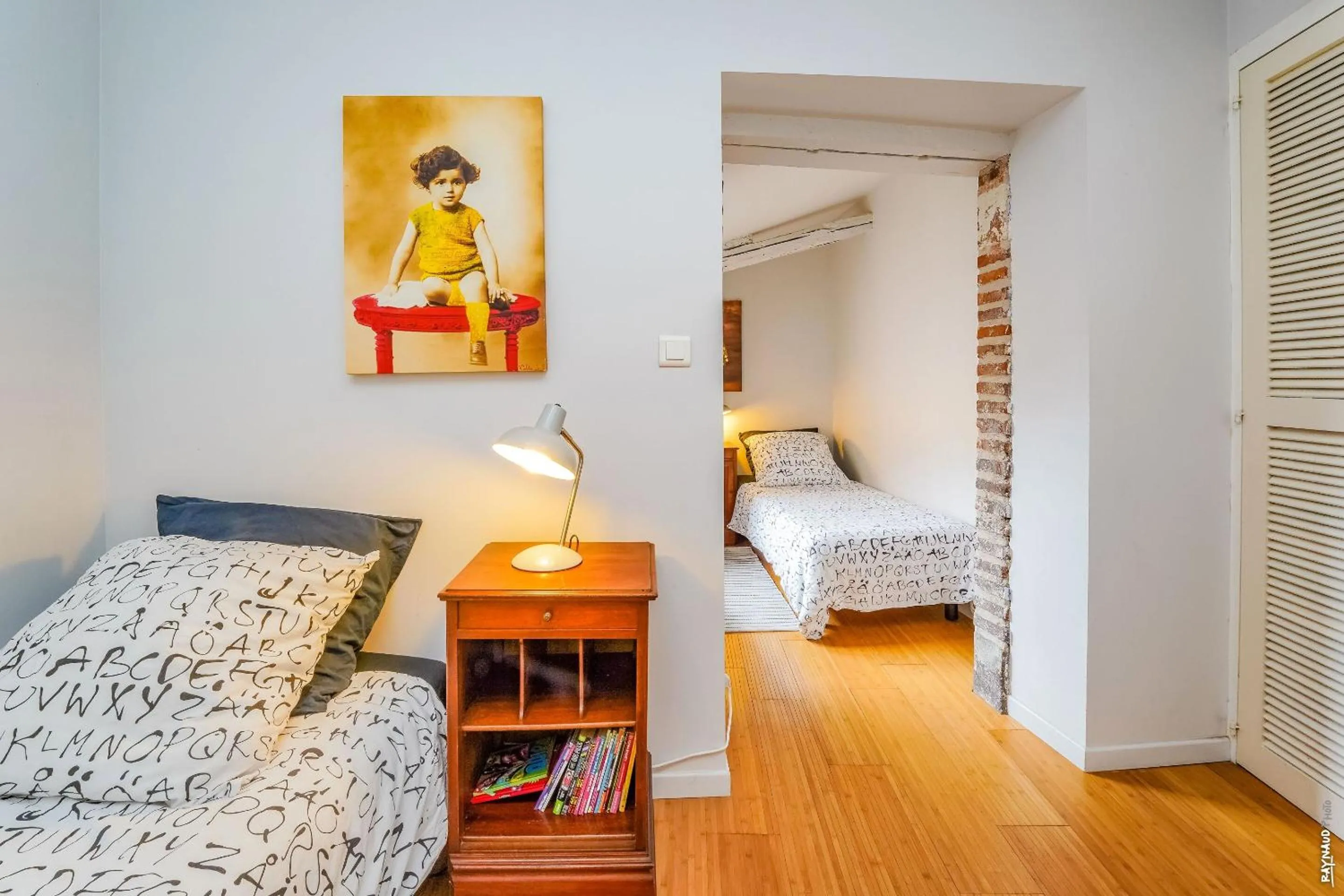 Bedroom, Bed in Appartement - Alcôve et chocolat - Albi