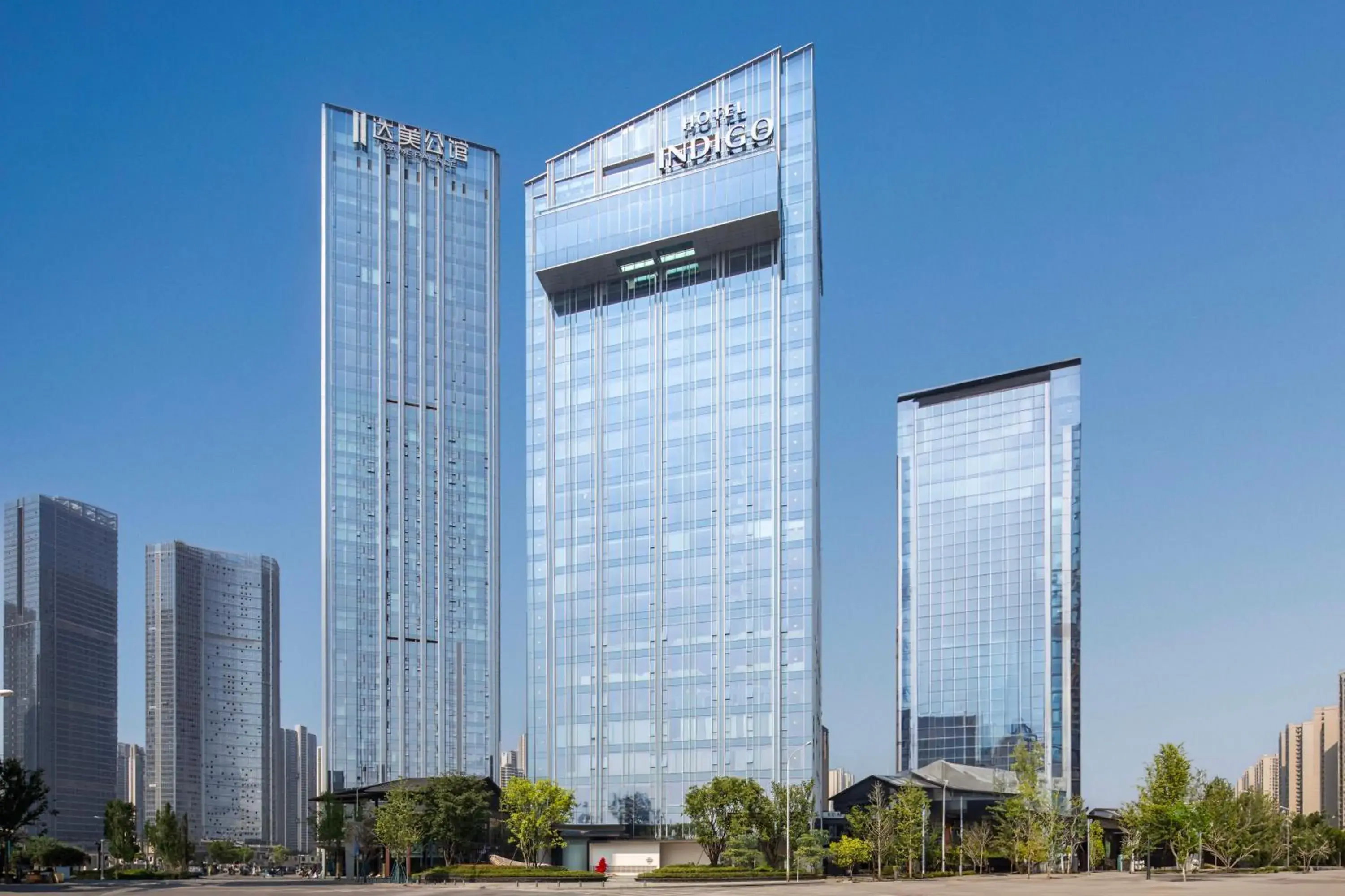 Property building in Hotel Indigo Changsha Meixi Lake Property building in Hotel Indigo Changsha Meixi Lake