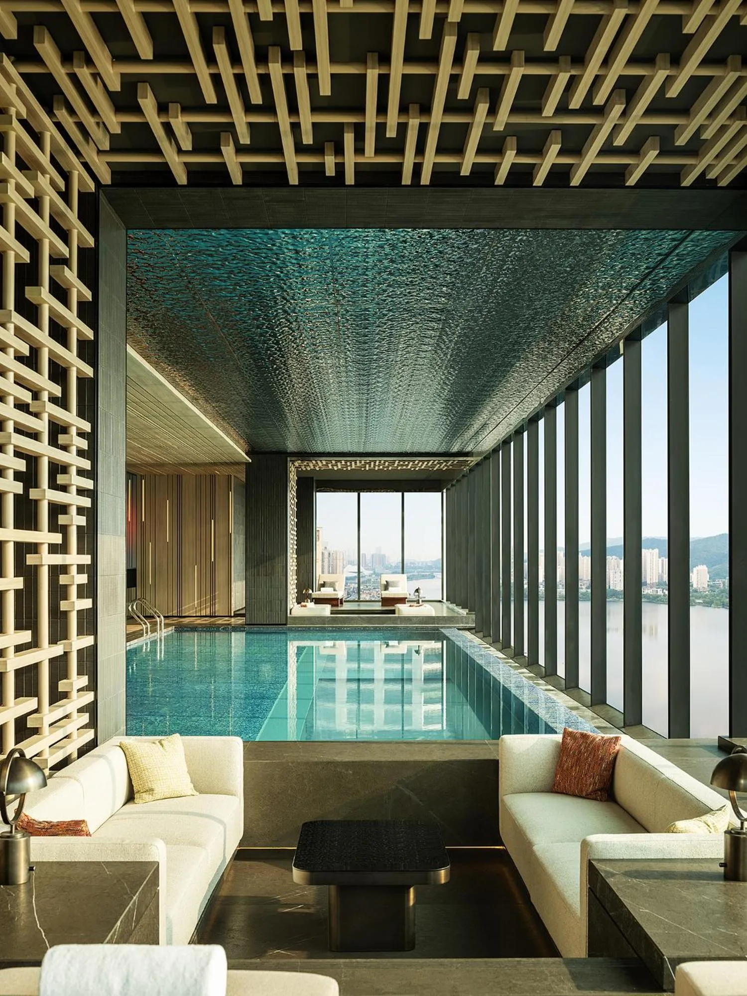 Swimming pool in Hotel Indigo Changsha Meixi Lake