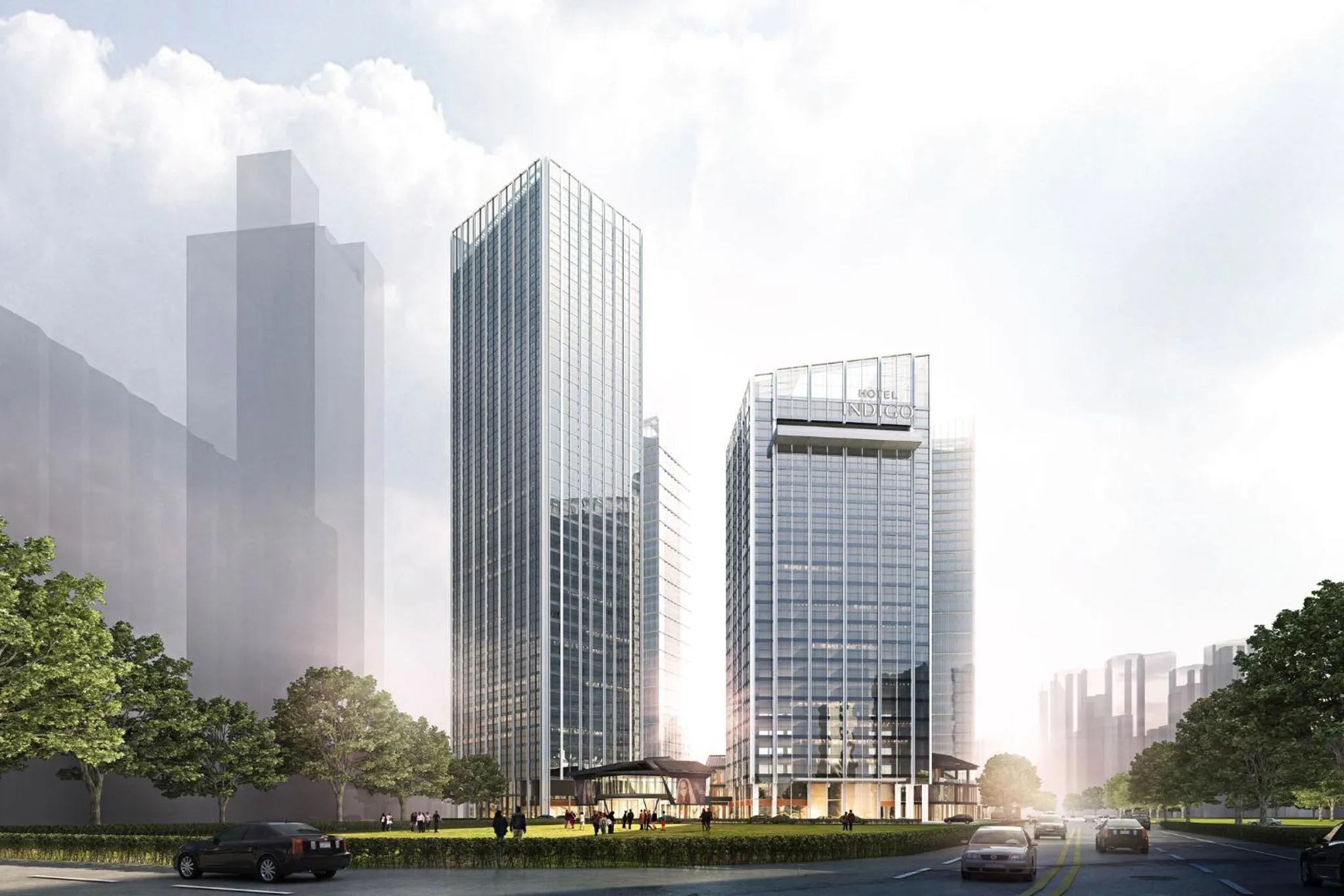 Property building in Hotel Indigo Changsha Meixi Lake