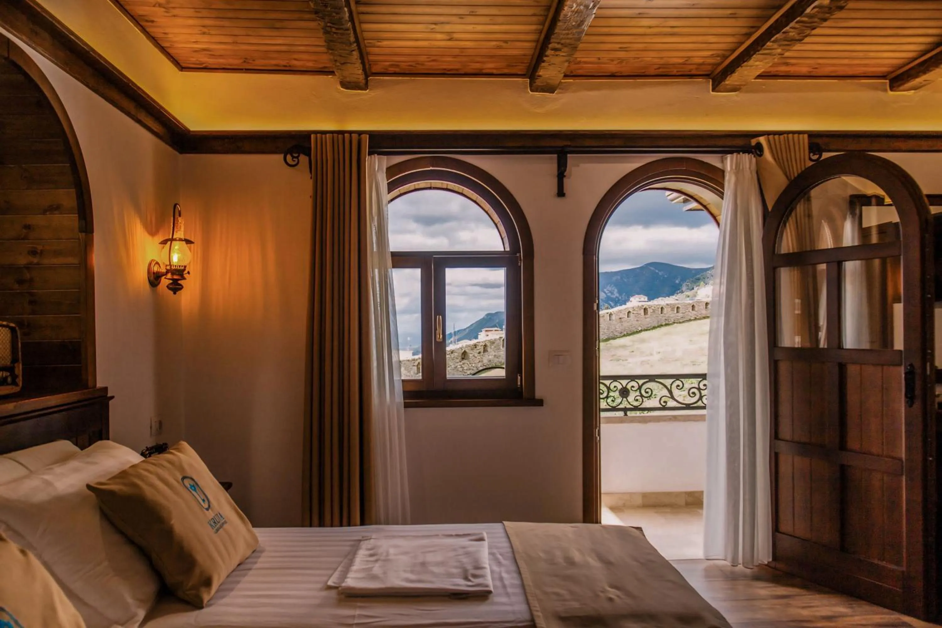 Natural landscape, Bed in Kruja Albergo Diffuso , Inside Kruja Castle