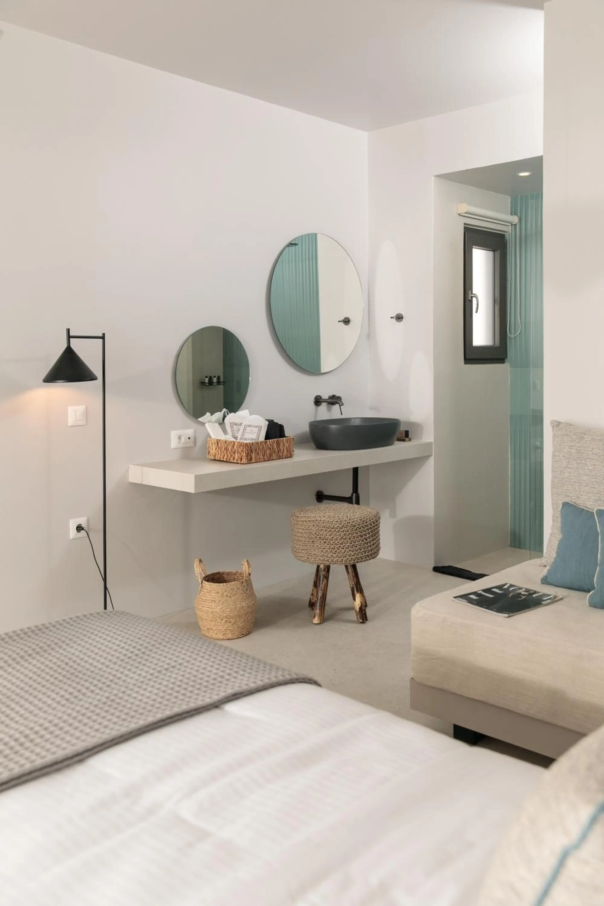 Bathroom, Bed in Anapollo Boutique Hotel Adults Only