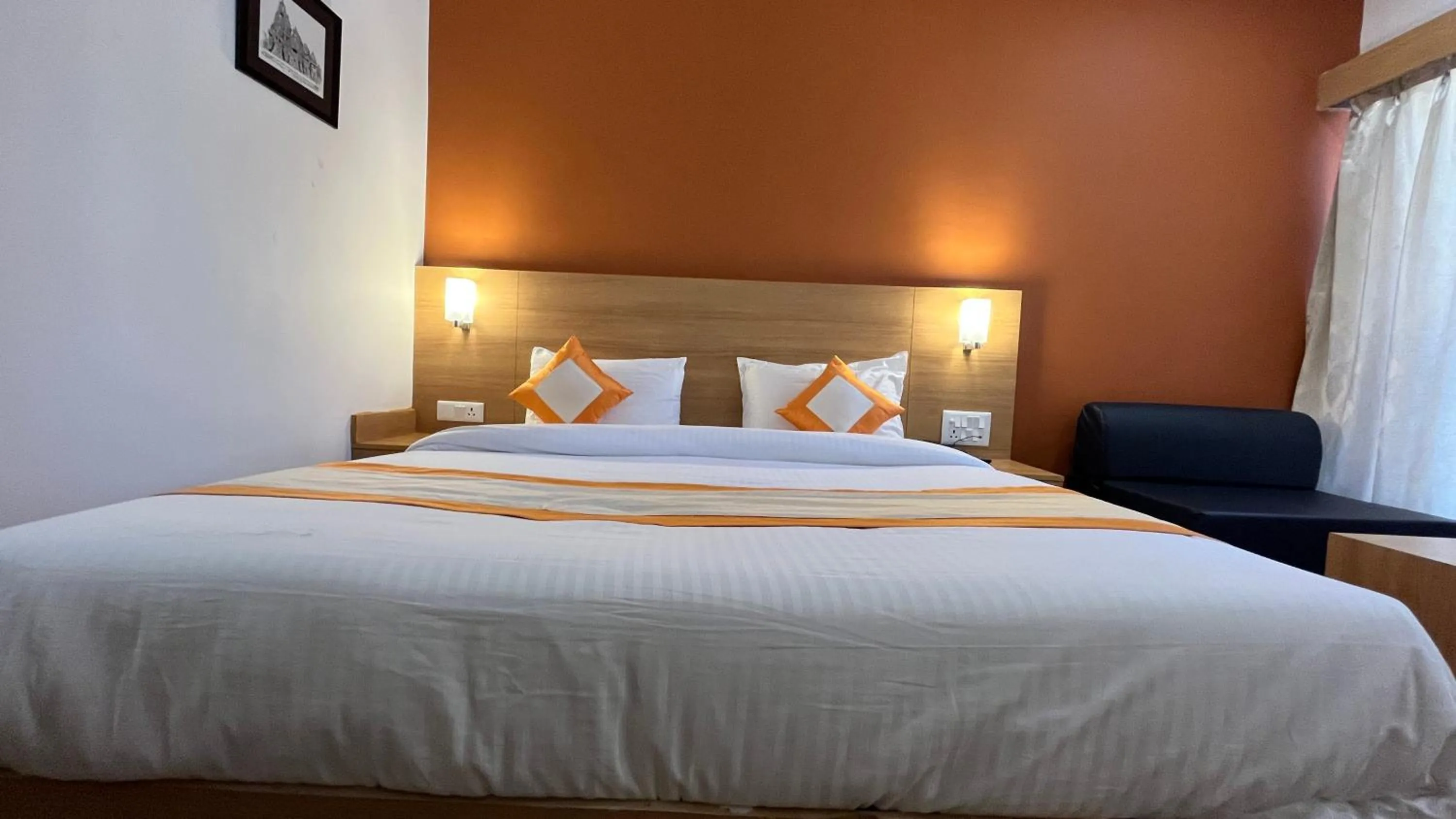 Bed in Hotel The Bundela - Khajuraho, Madhya Pradesh