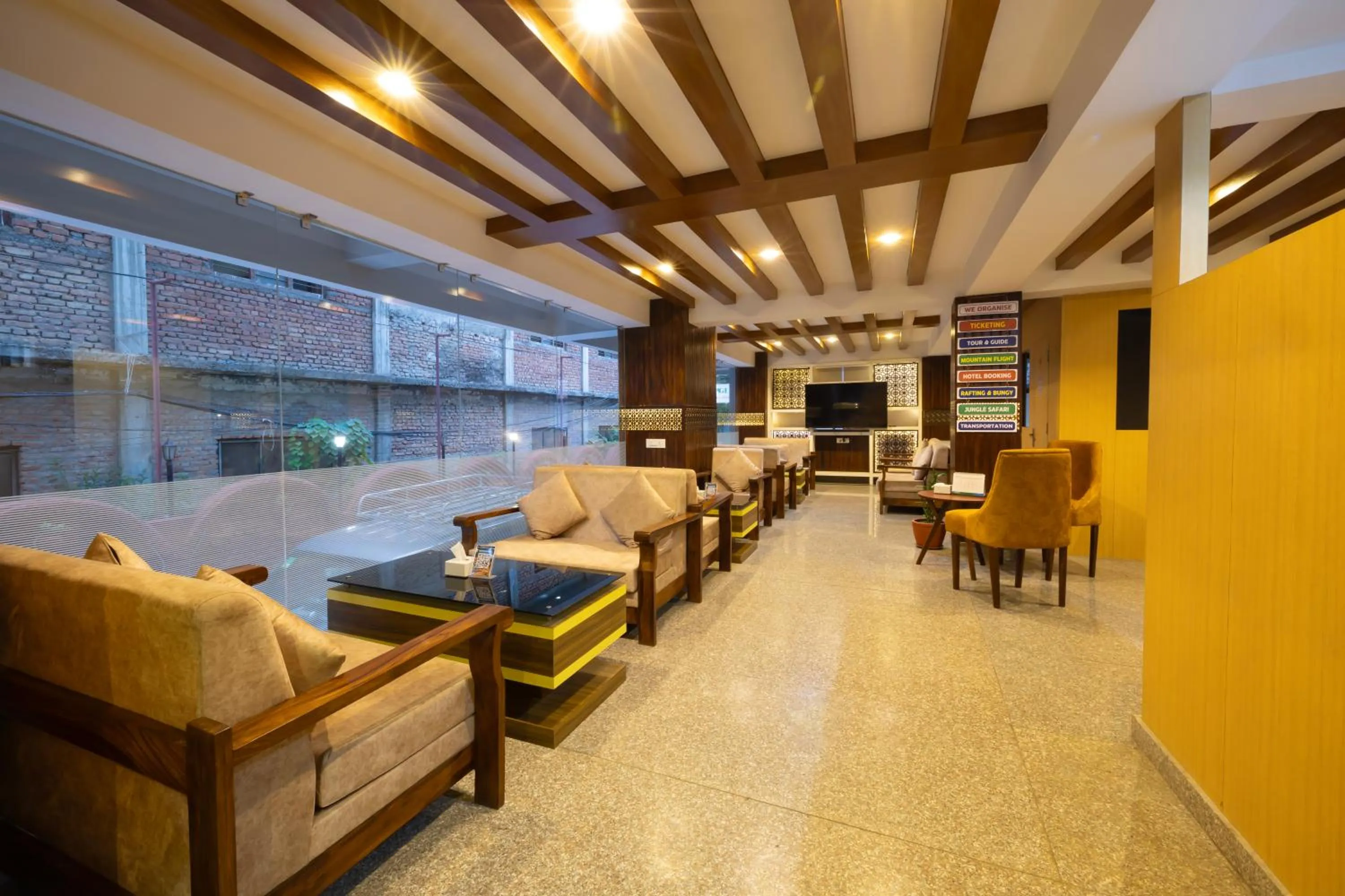 Lobby or reception in Divine Kathmandu Hotel