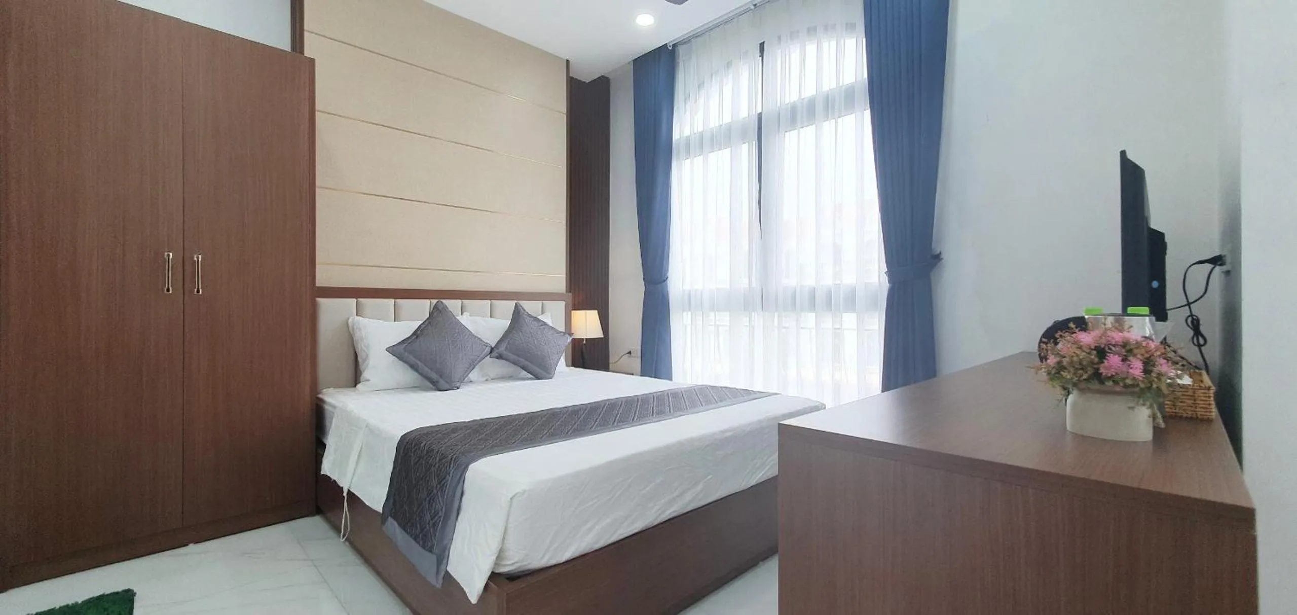 Bed in Xan hotel Phu Quoc