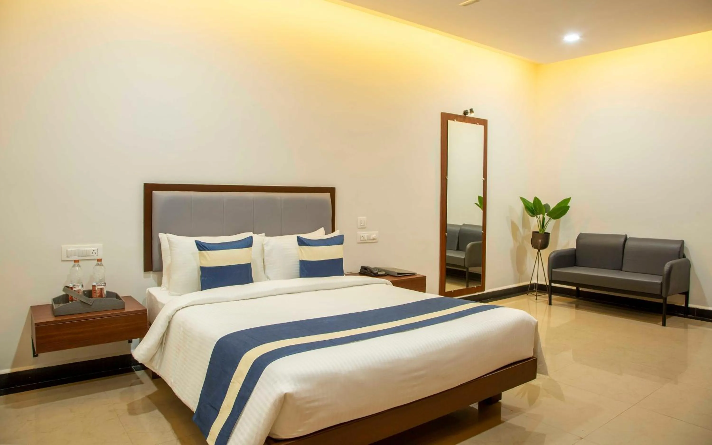 Bed in The Fortune Hotel By Swathi Group