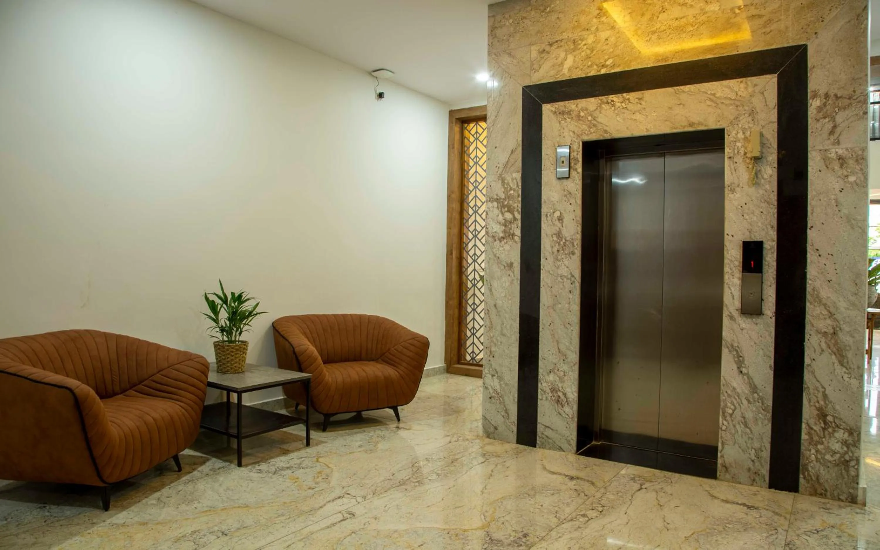 Living room in The Fortune Hotel By Swathi Group