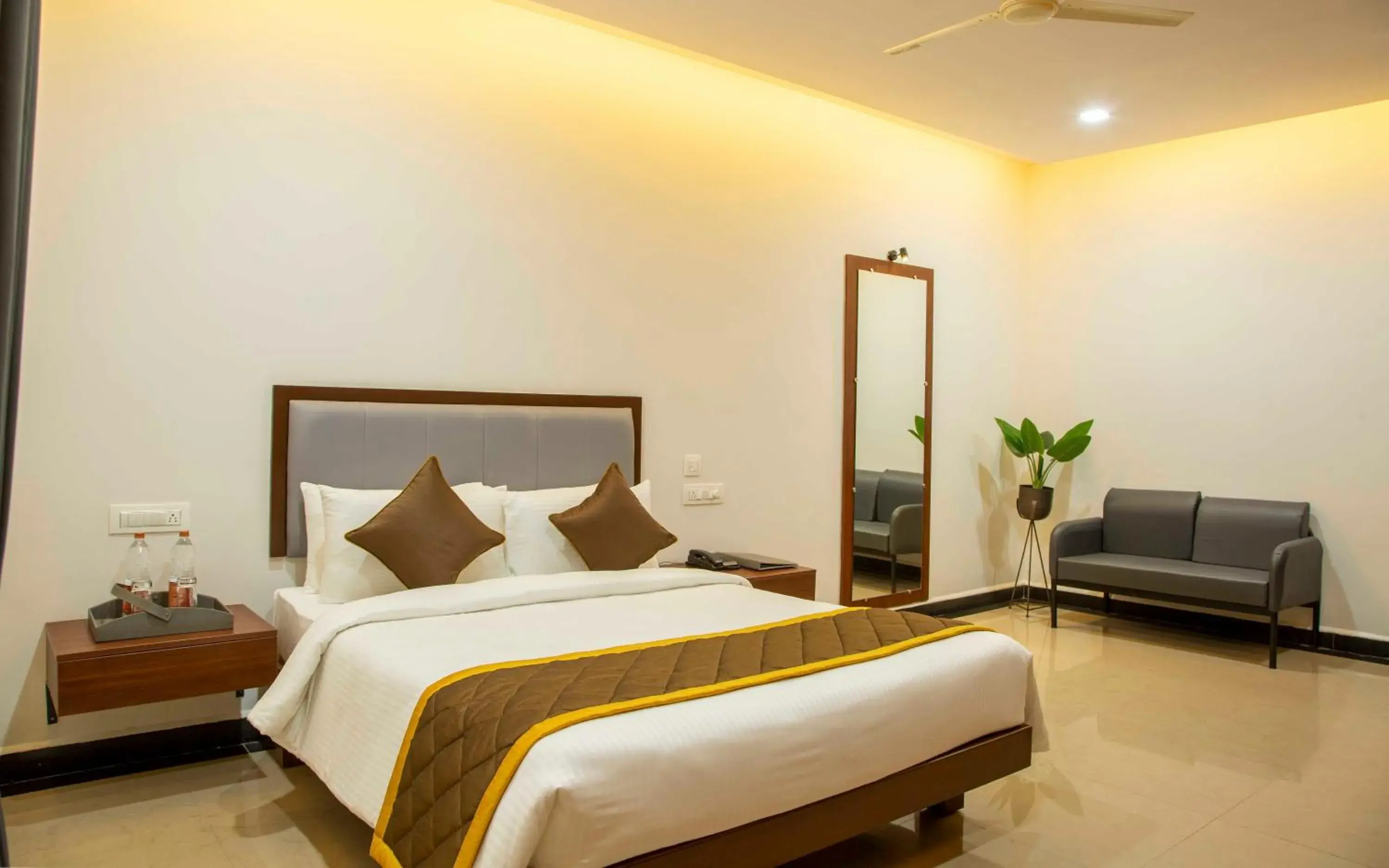 Bed in The Fortune Hotel By Swathi Group Bed in The Fortune Hotel By Swathi Group