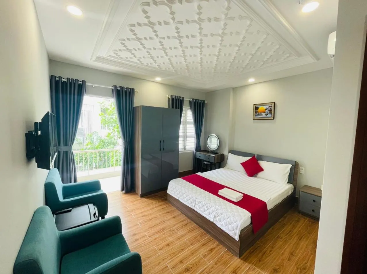 Bed in Phú Gia Hotel