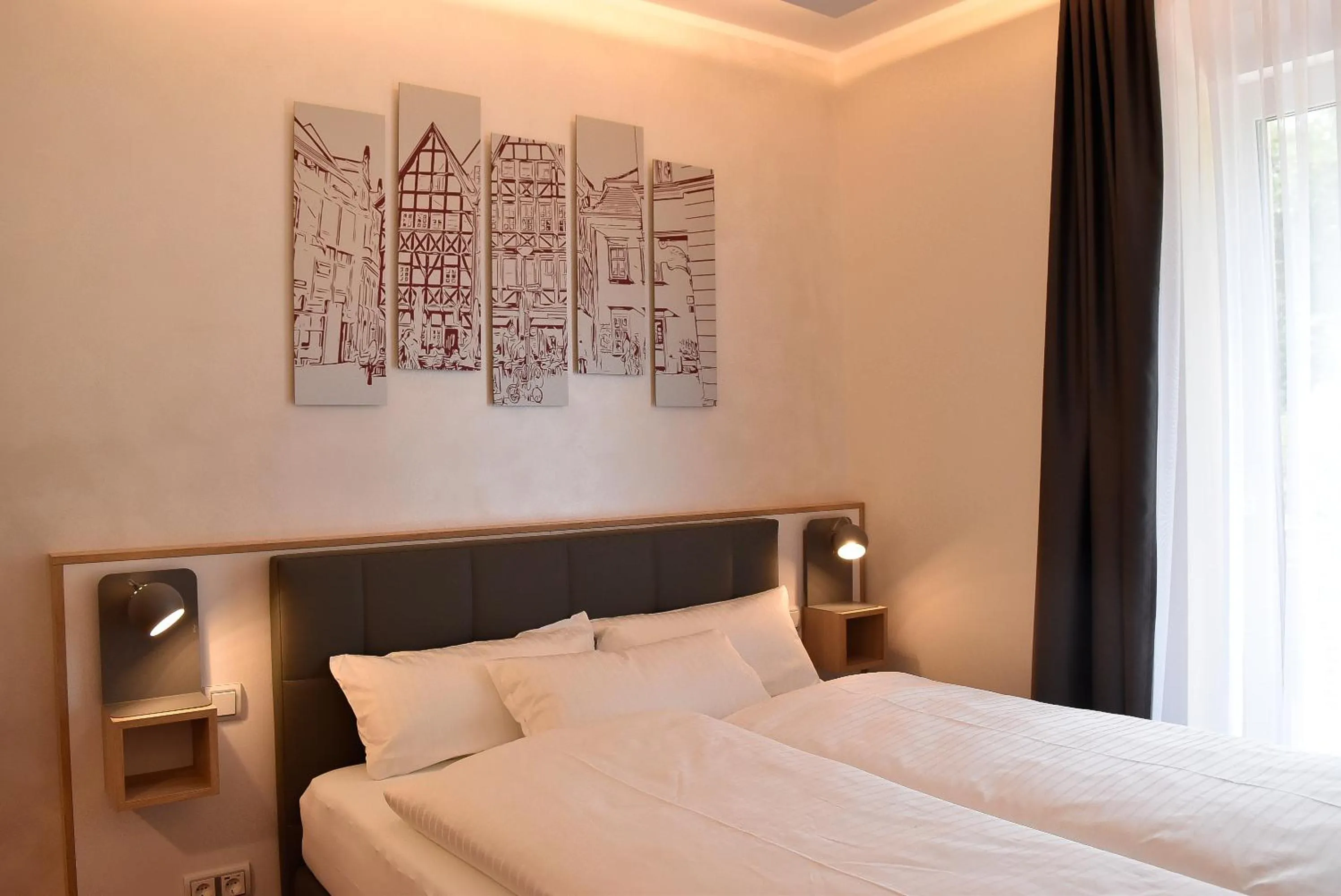 Bed in Hotel am Waldkasino