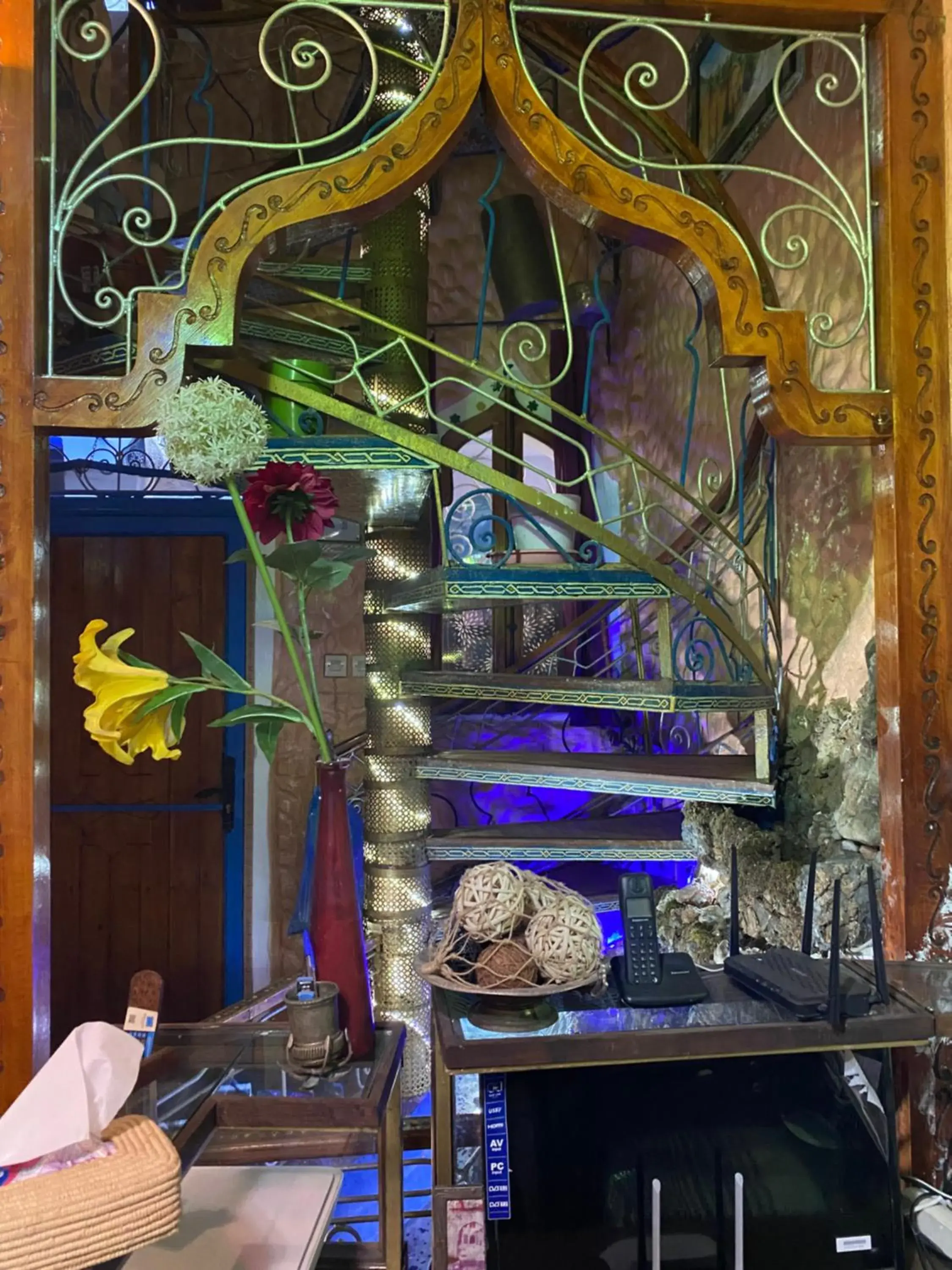 Facade/entrance in Riad Azurite Facade/entrance in Riad Azurite