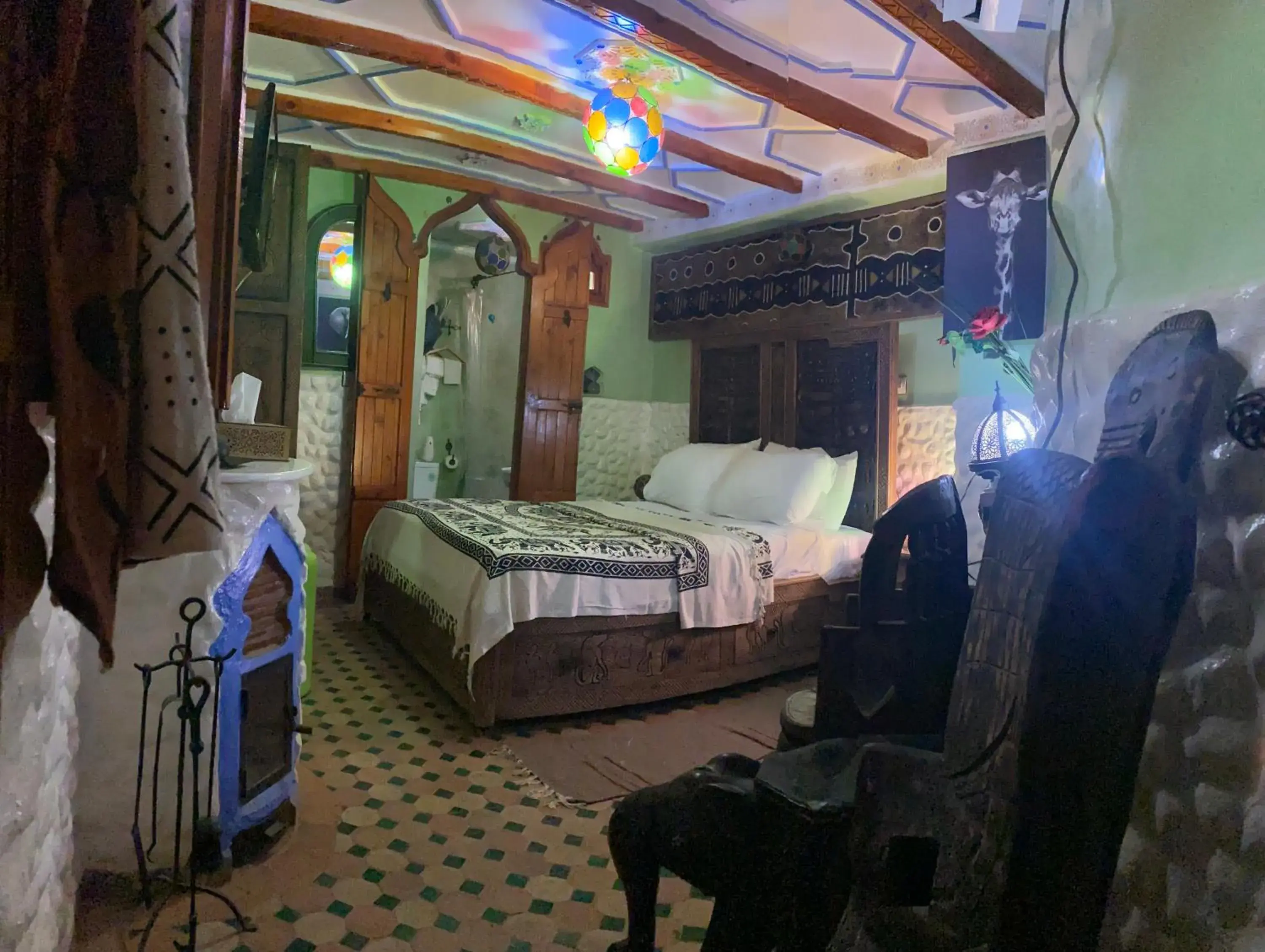 Bed in Riad Azurite Bed in Riad Azurite