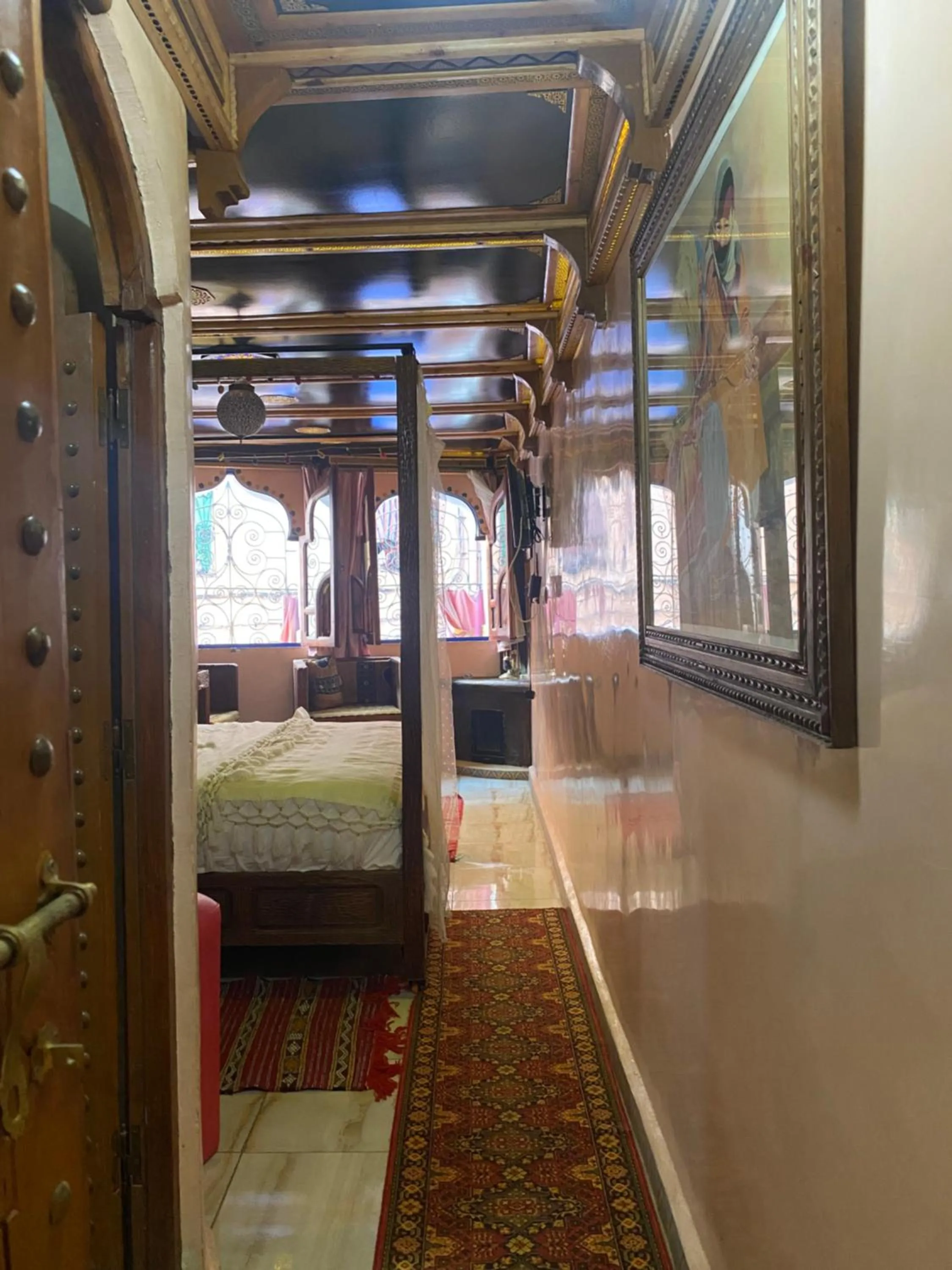 Bed in Riad Azurite