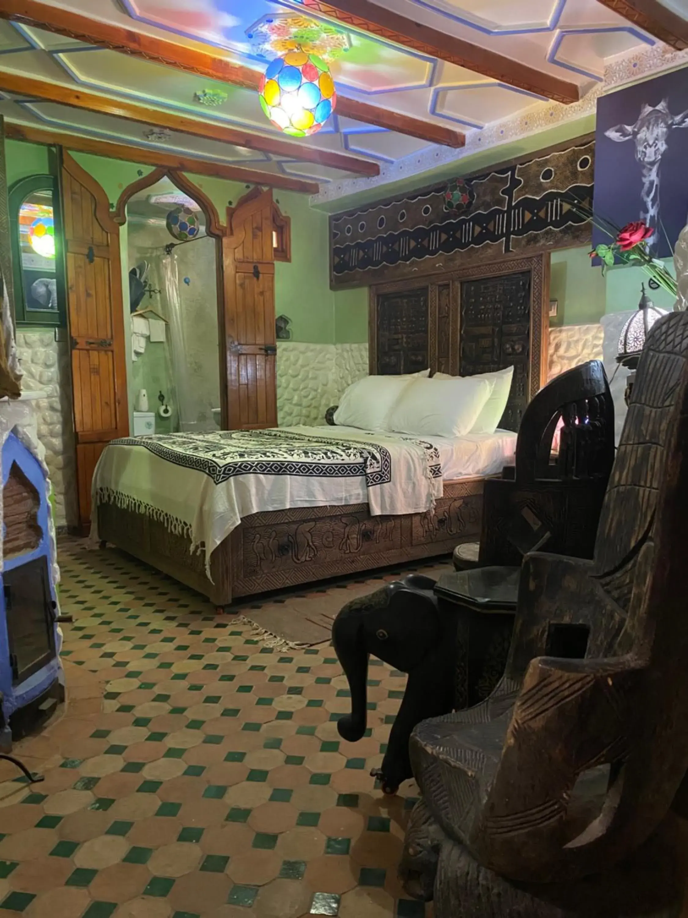 Bed in Riad Azurite Bed in Riad Azurite