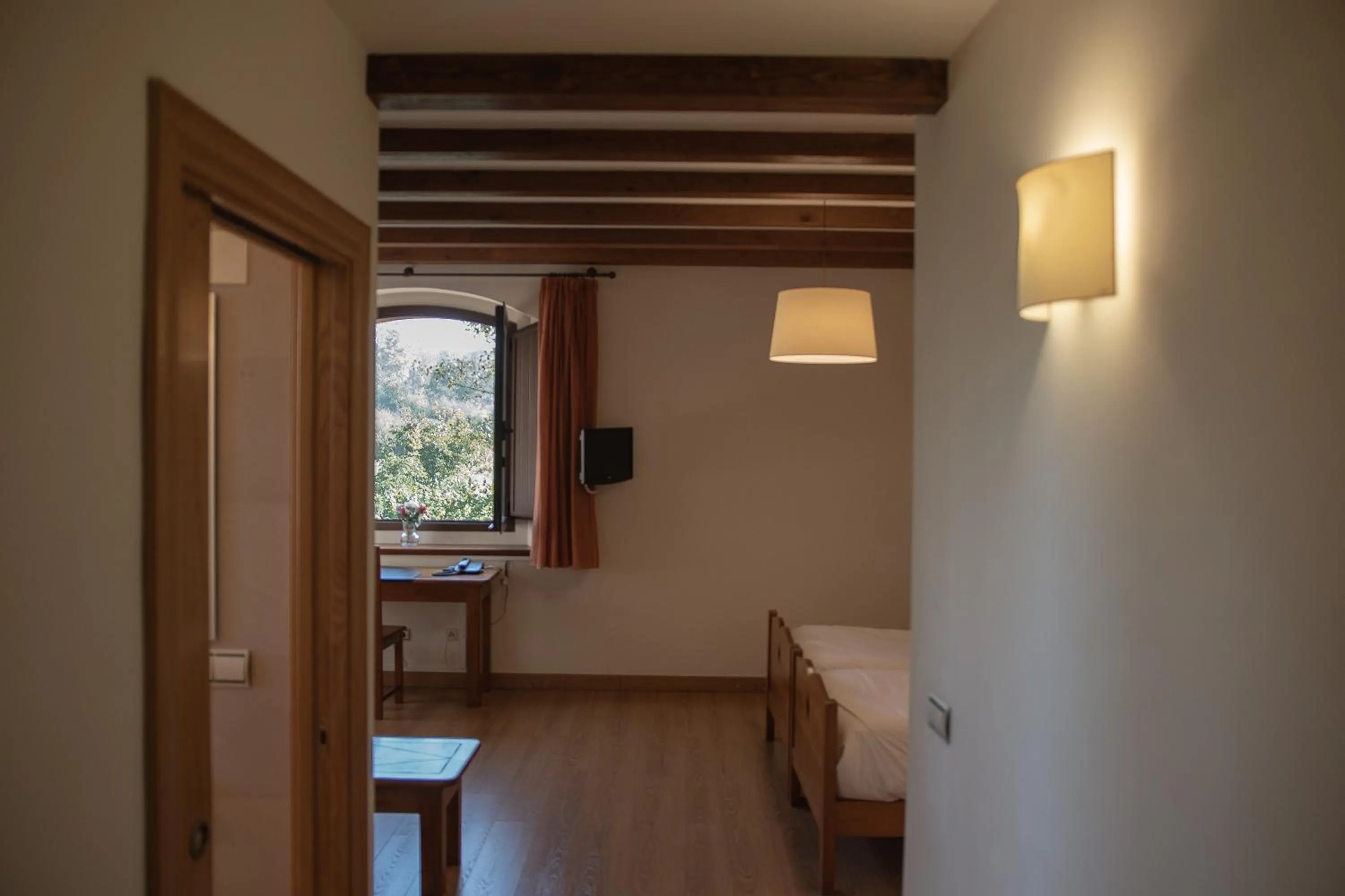 Bed in OLATZEA LANDA HOTELA