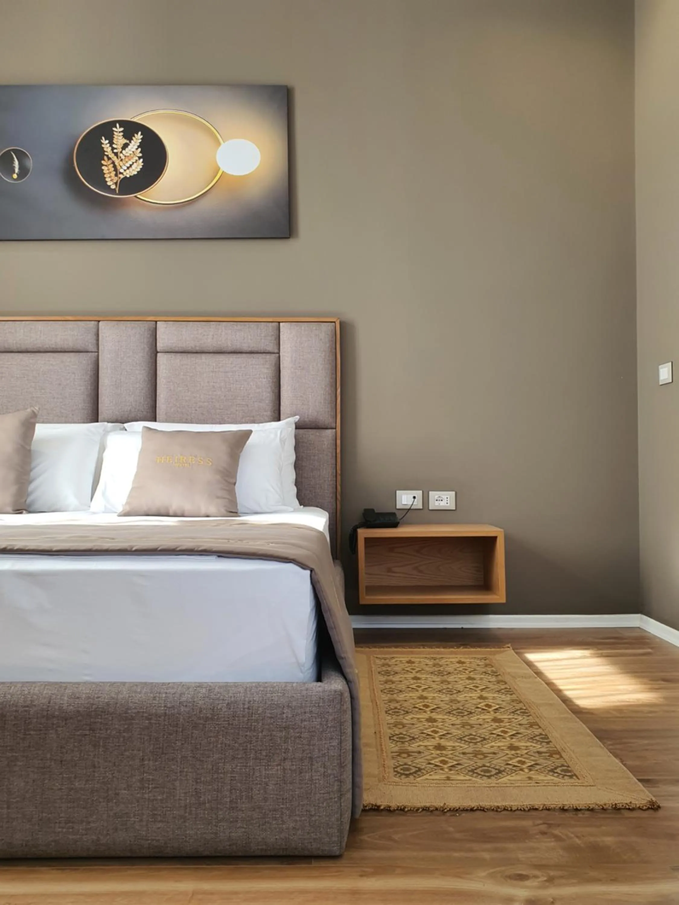 Decorative detail, Bed in HEIRESS Hotel