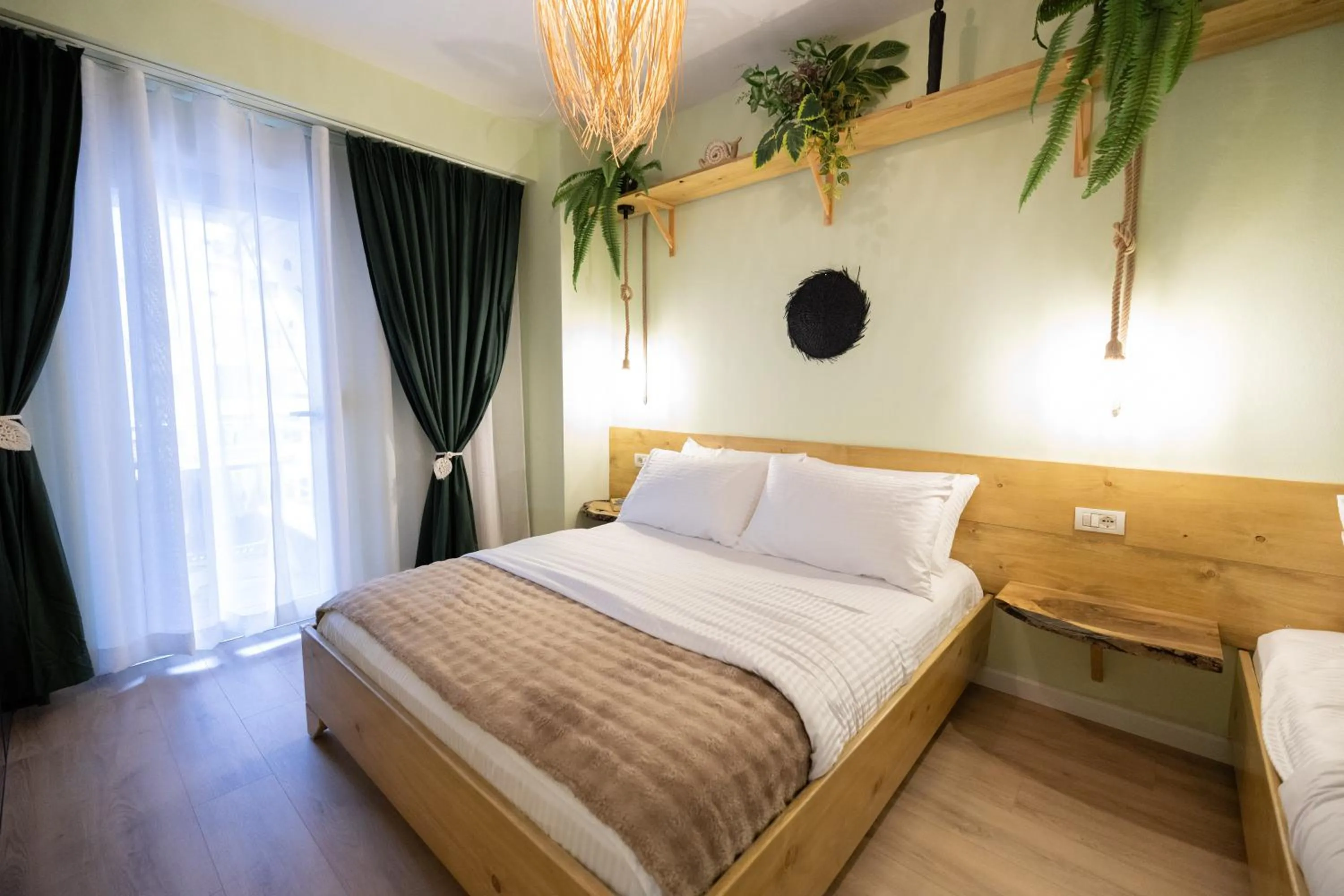 Bed in Boho Central Apartment