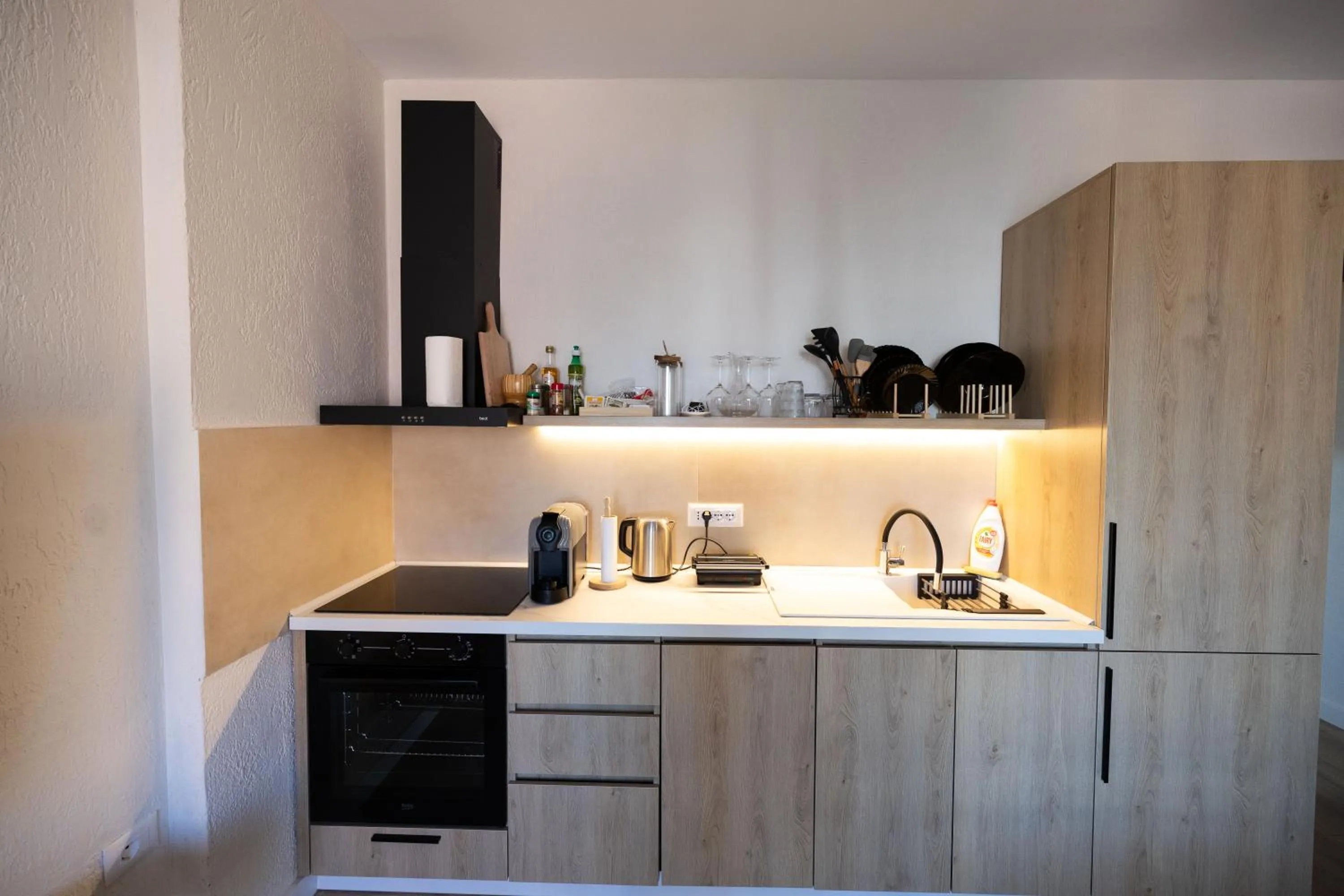 kitchen in Boho Central Apartment