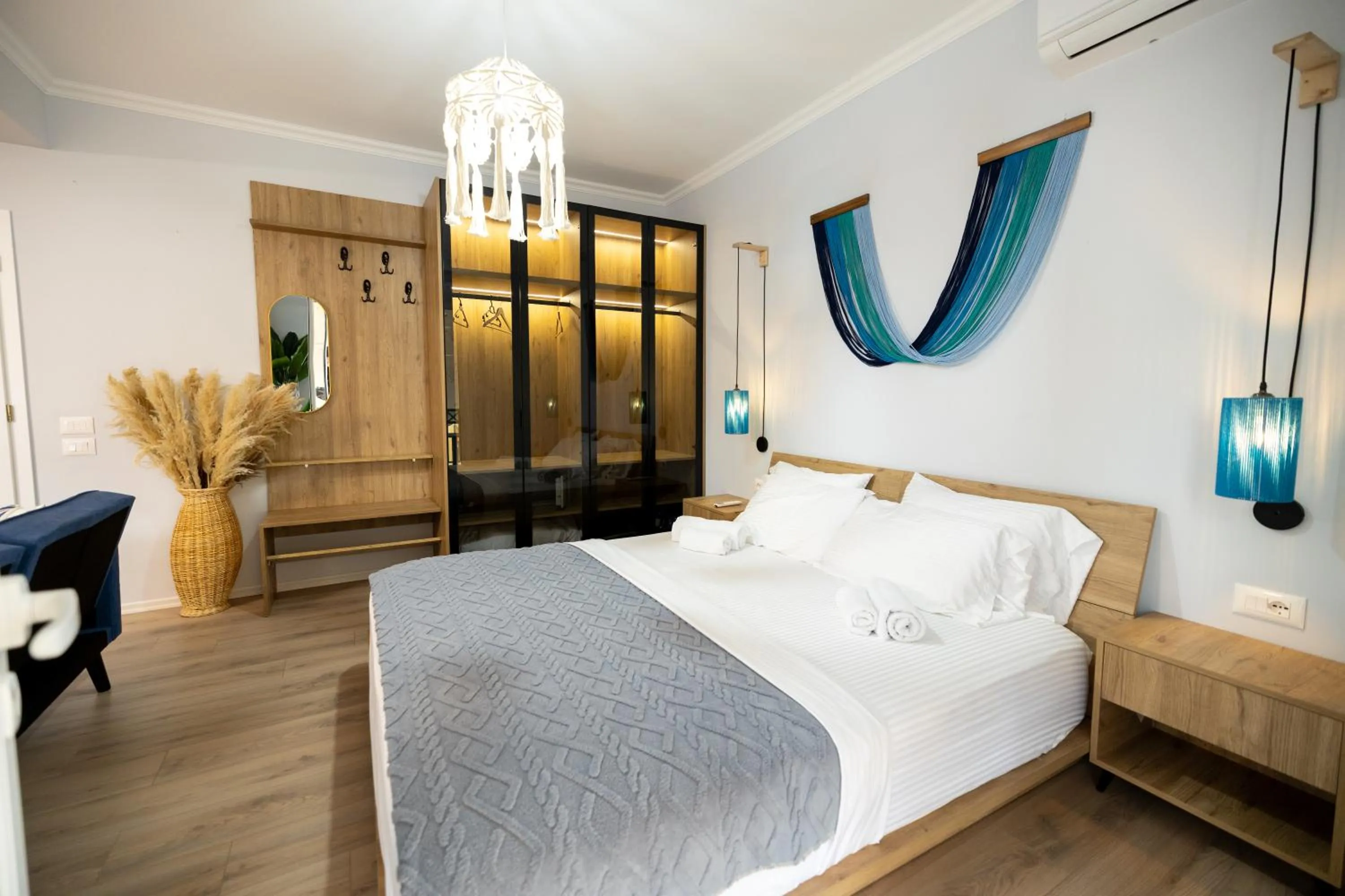 Bed in Boho Central Apartment