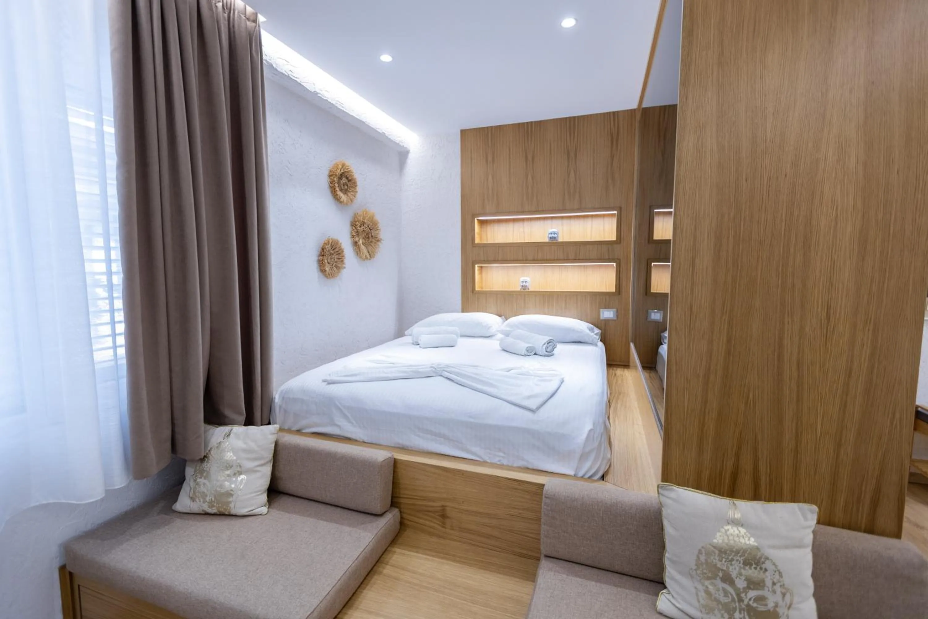 Bedroom, Bed in Boho Central Apartment