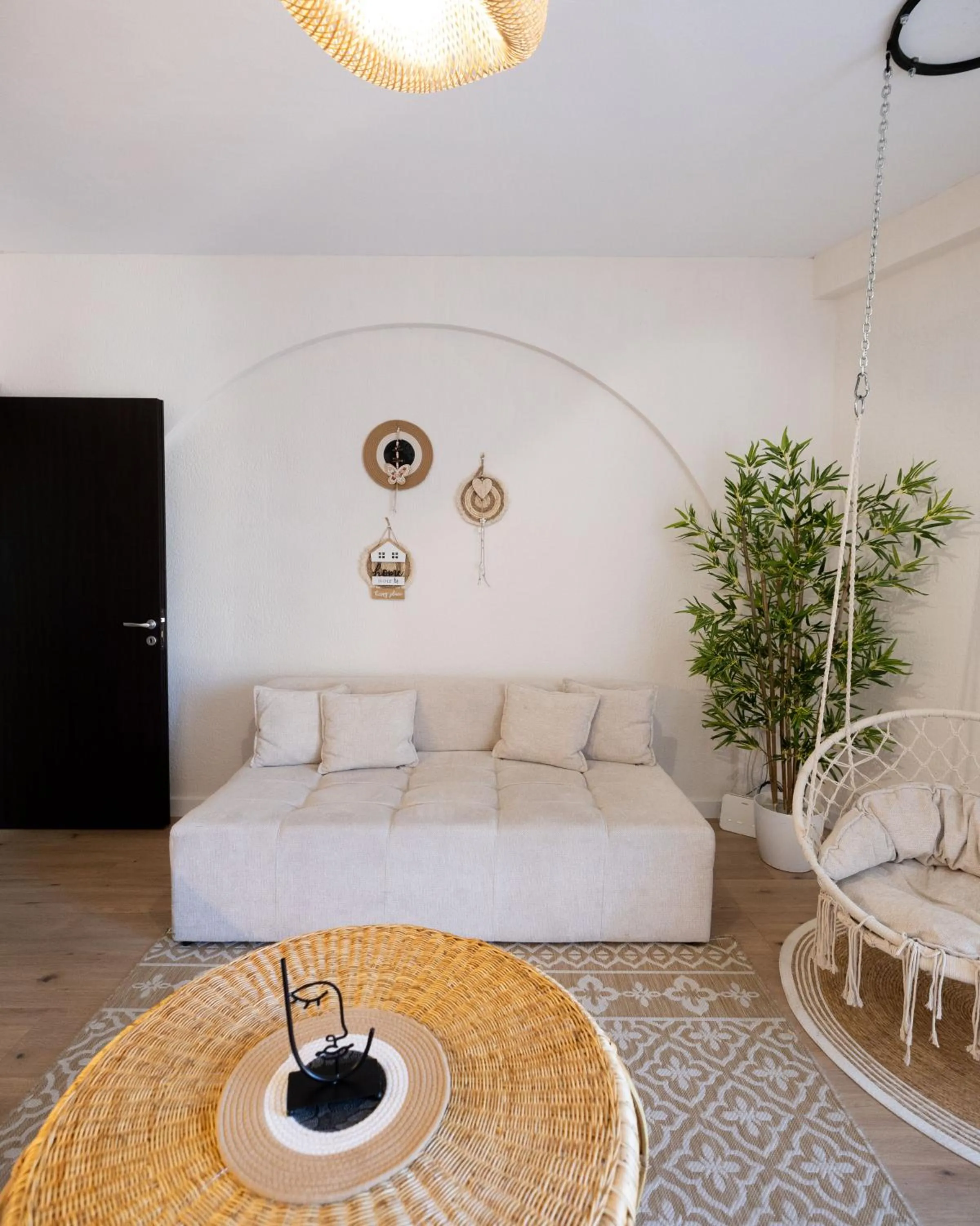 Bed in Boho Central Apartment