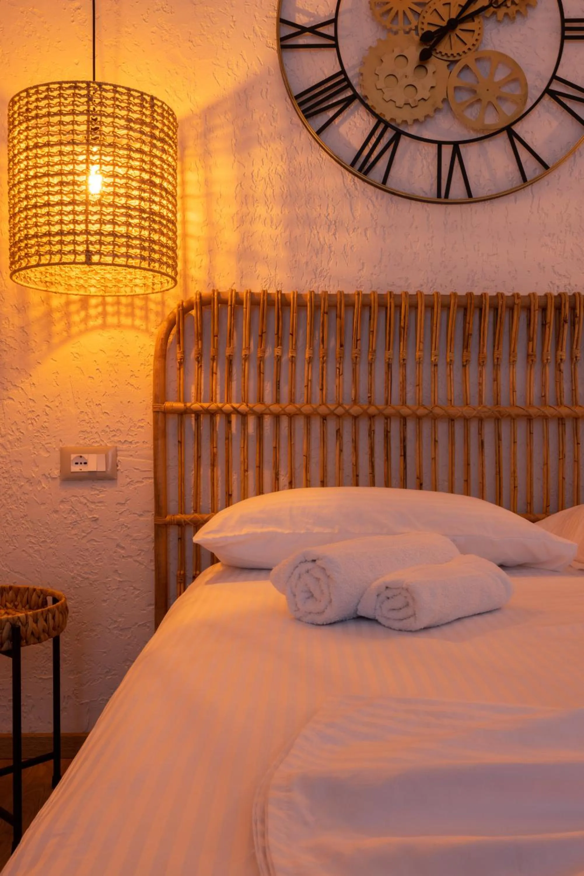 Bedroom, Bed in Boho Central Apartment