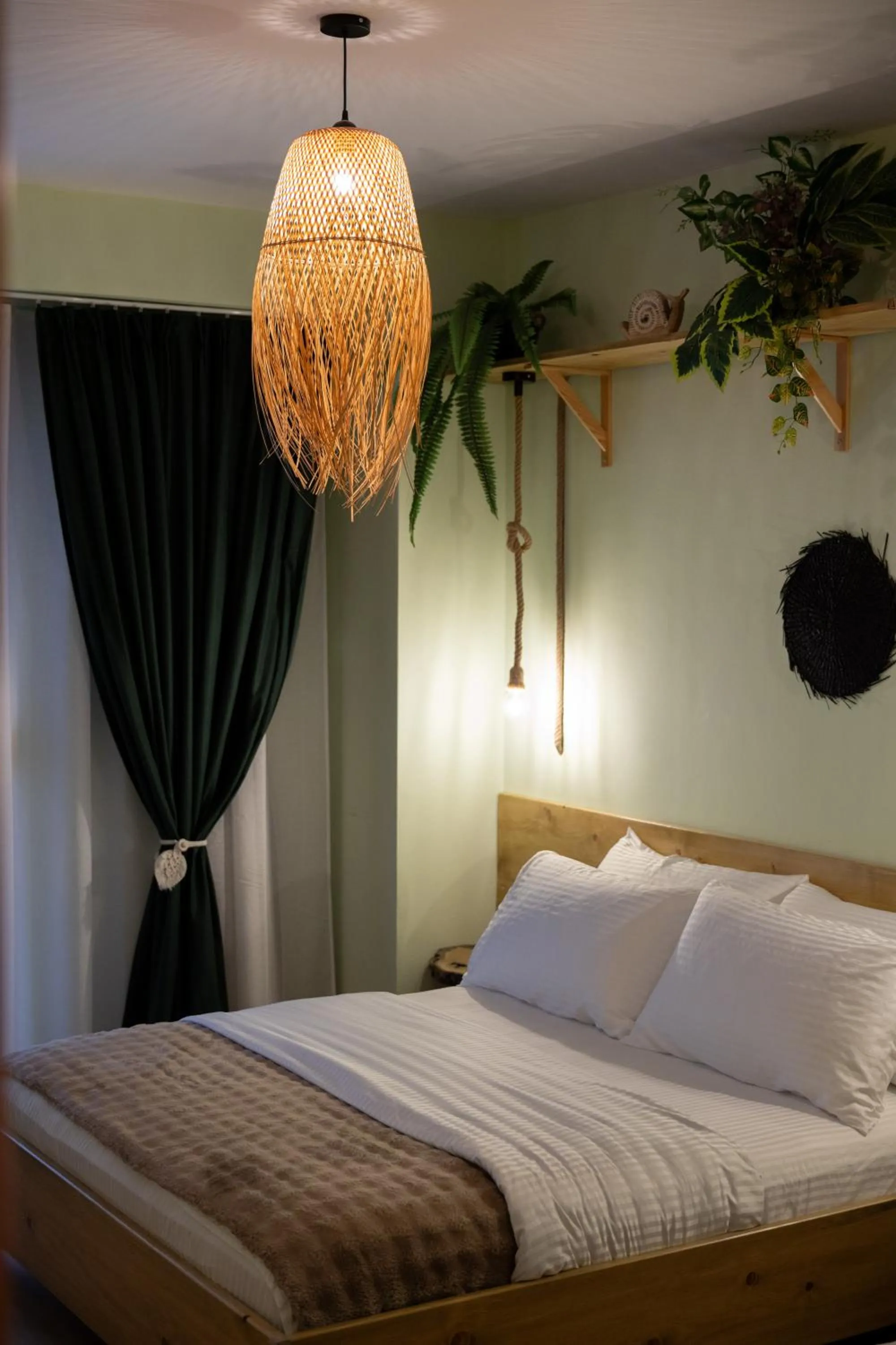 Bed in Boho Central Apartment