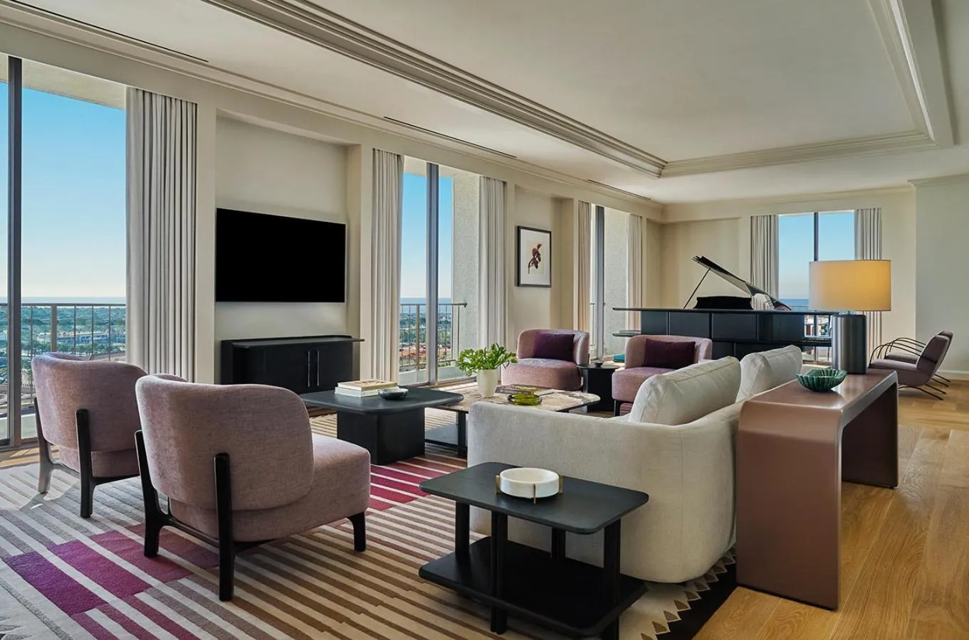 Living room in Pendry Newport Beach