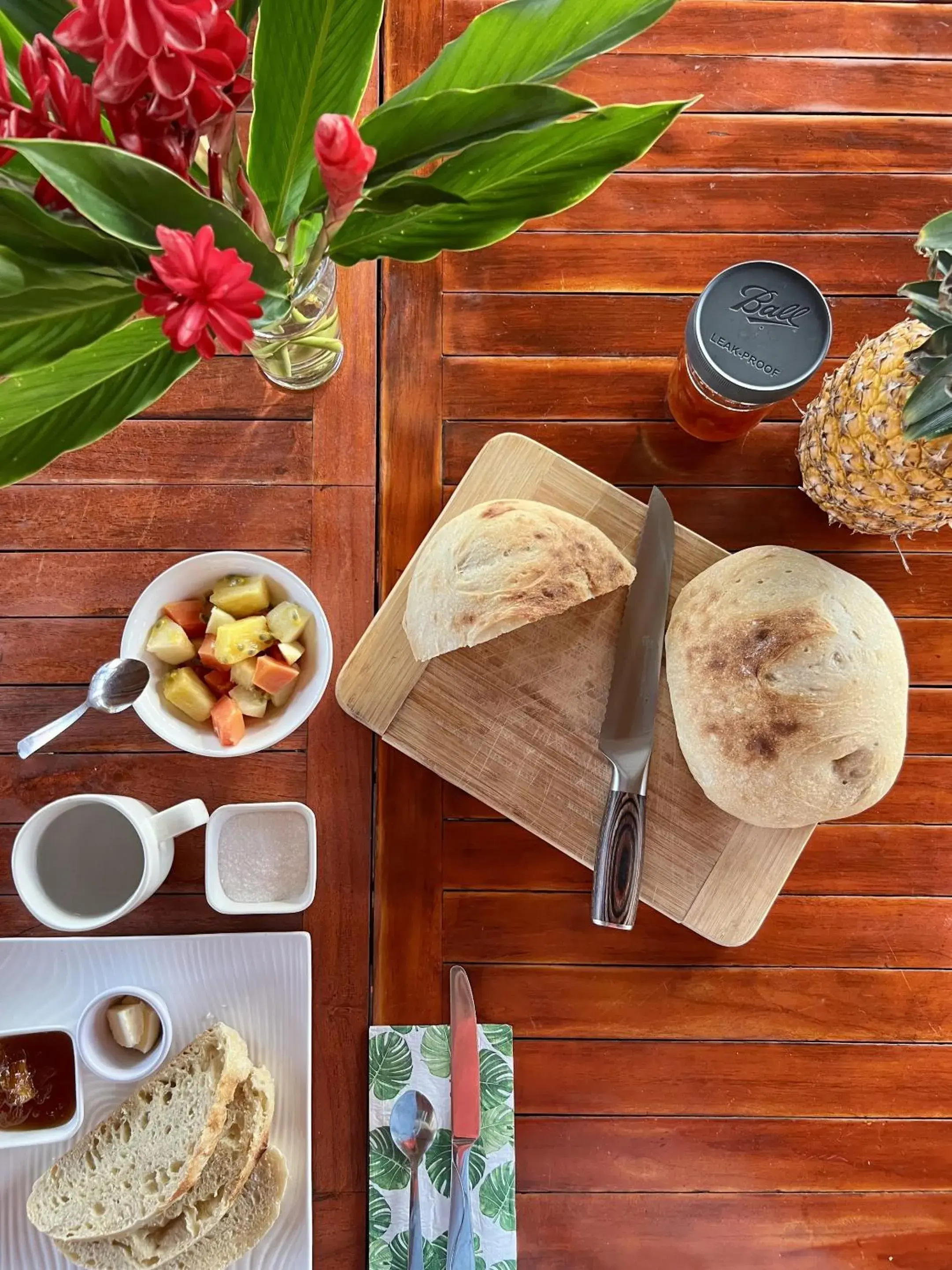 Breakfast in Akwaba Lodge Breakfast in Akwaba Lodge