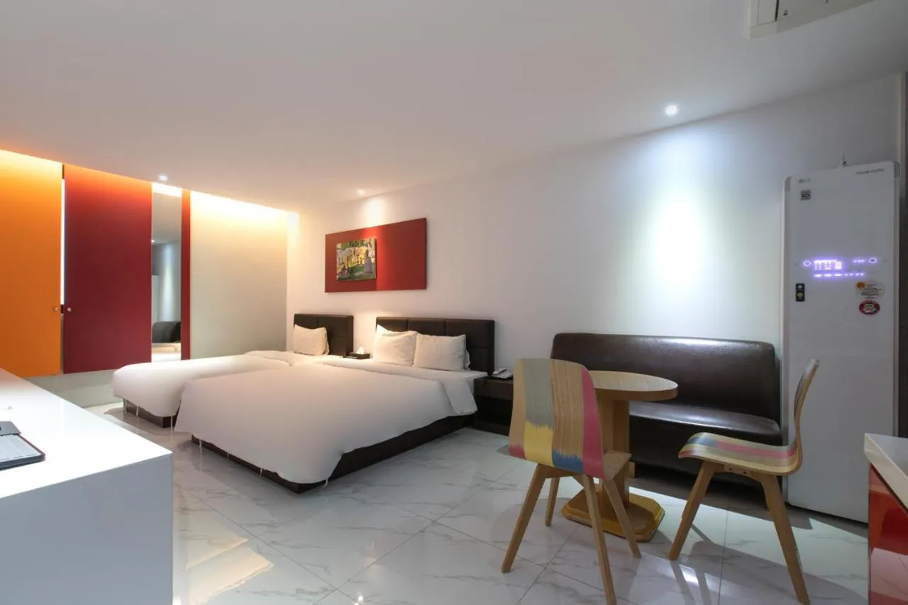 Bed in Incheon Pentastar Hotel