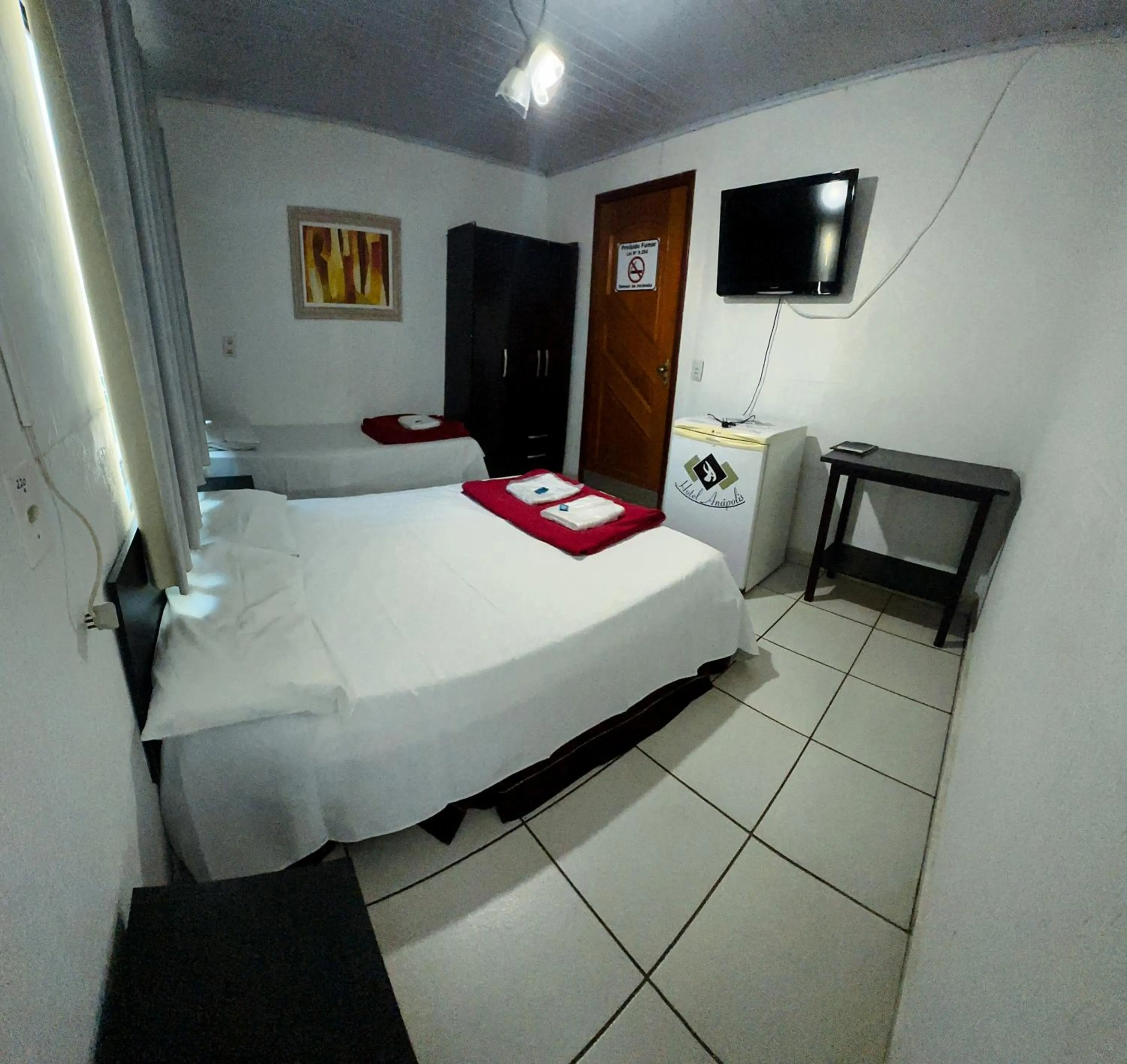 Bed in Hotel Anápolis