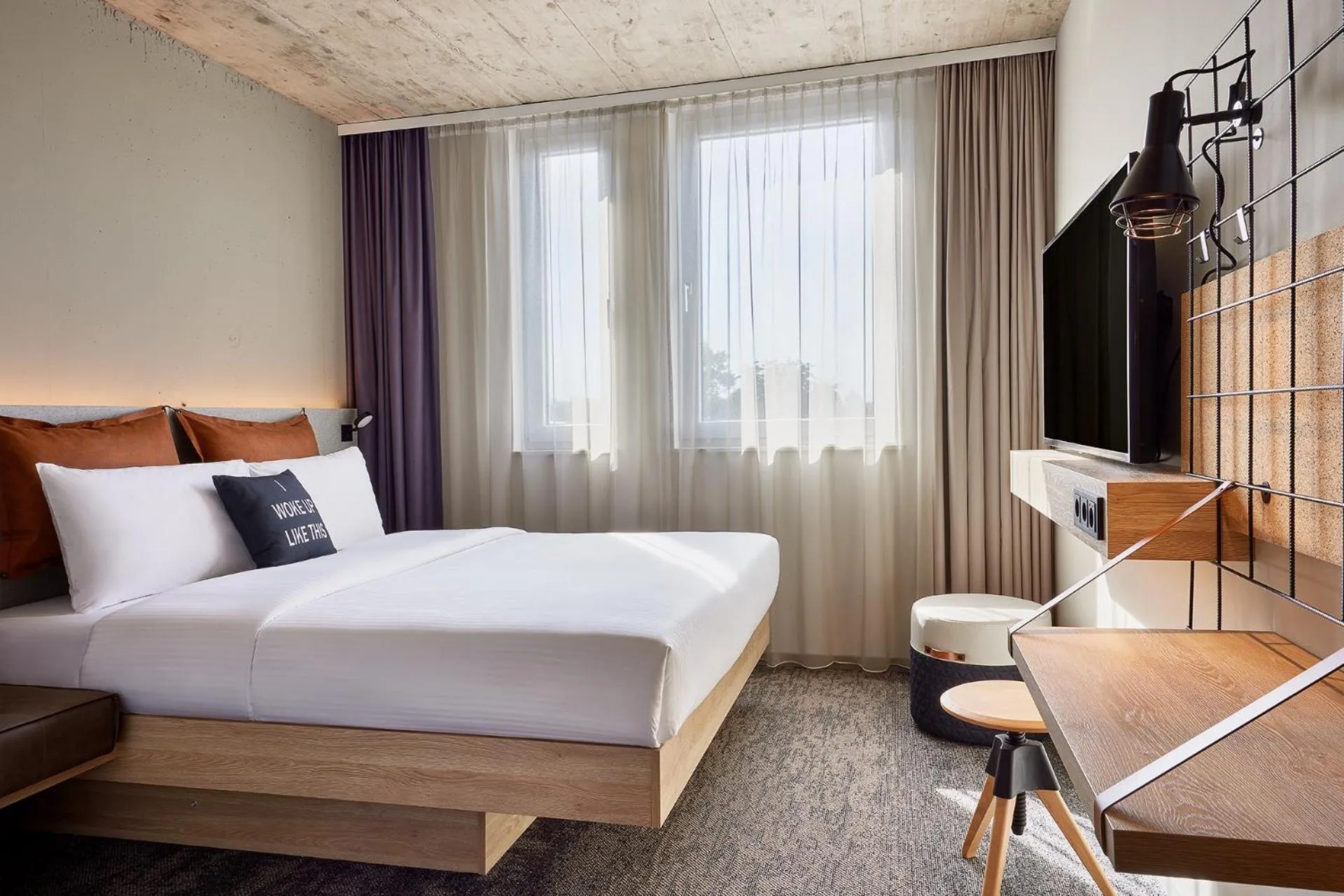 Bedroom, Bed in Moxy Karlsruhe