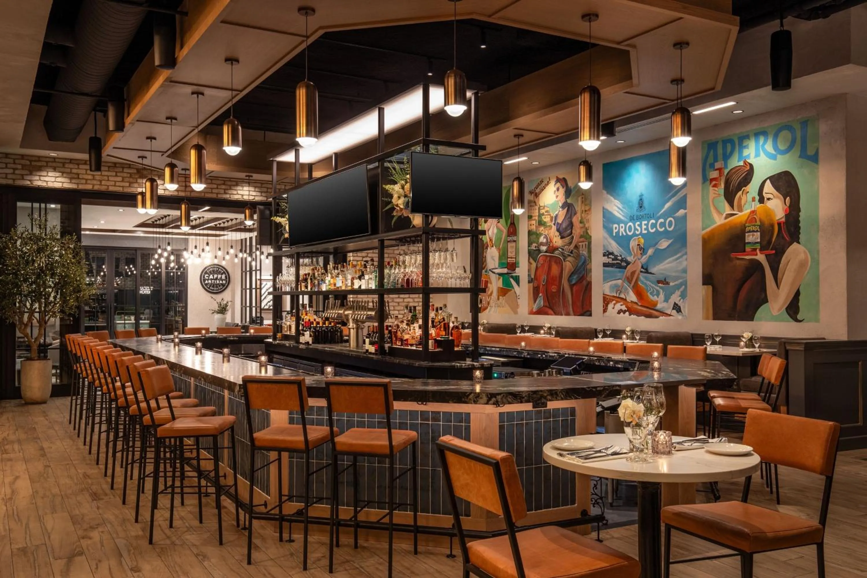 Lounge or bar in The Artisan at Tuscan Village, Salem, NH, a Tribute Portfolio Hotel