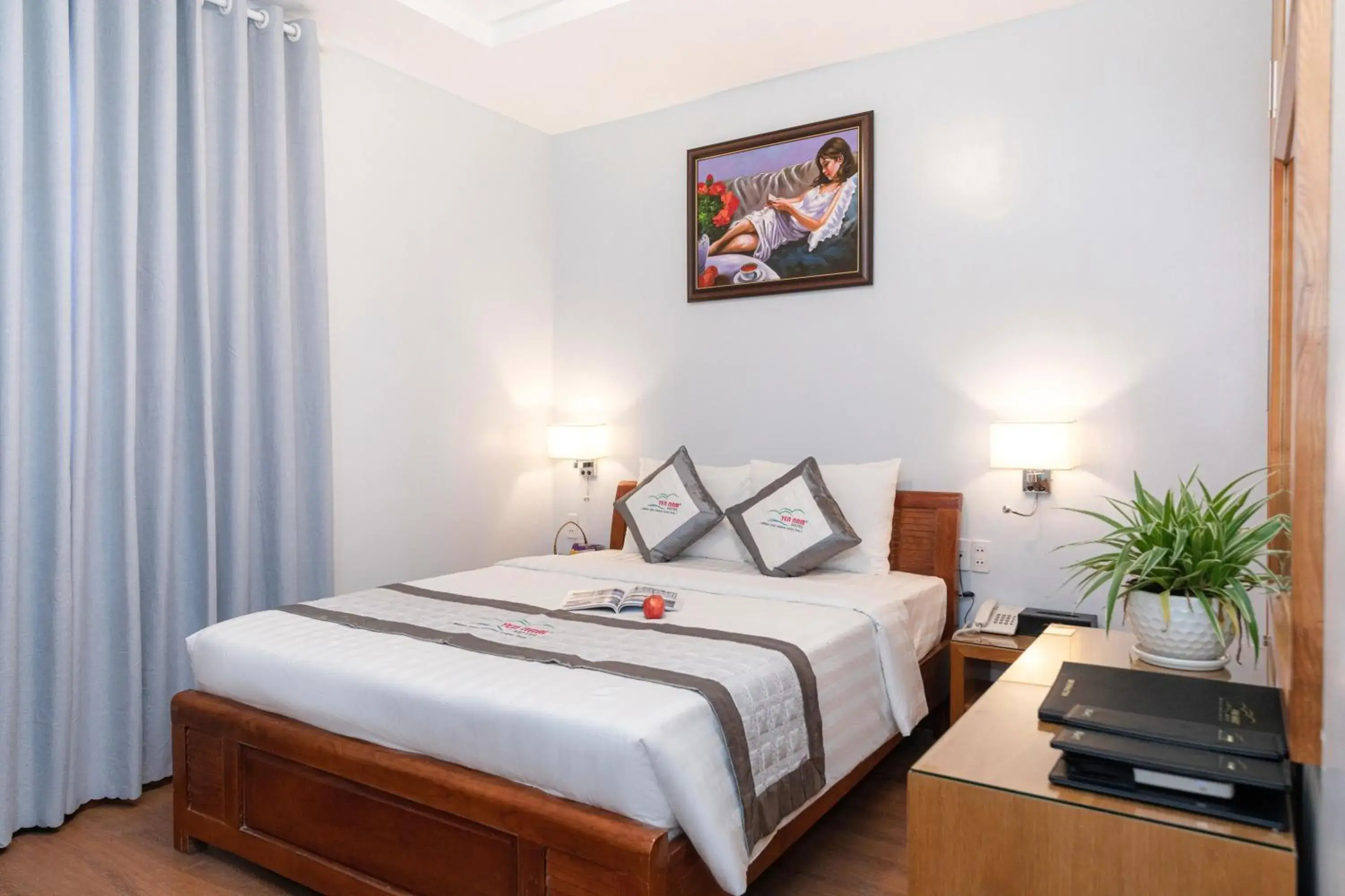 Bed in Yen Nam Hotel Hoang Van Thu Bed in Yen Nam Hotel Hoang Van Thu