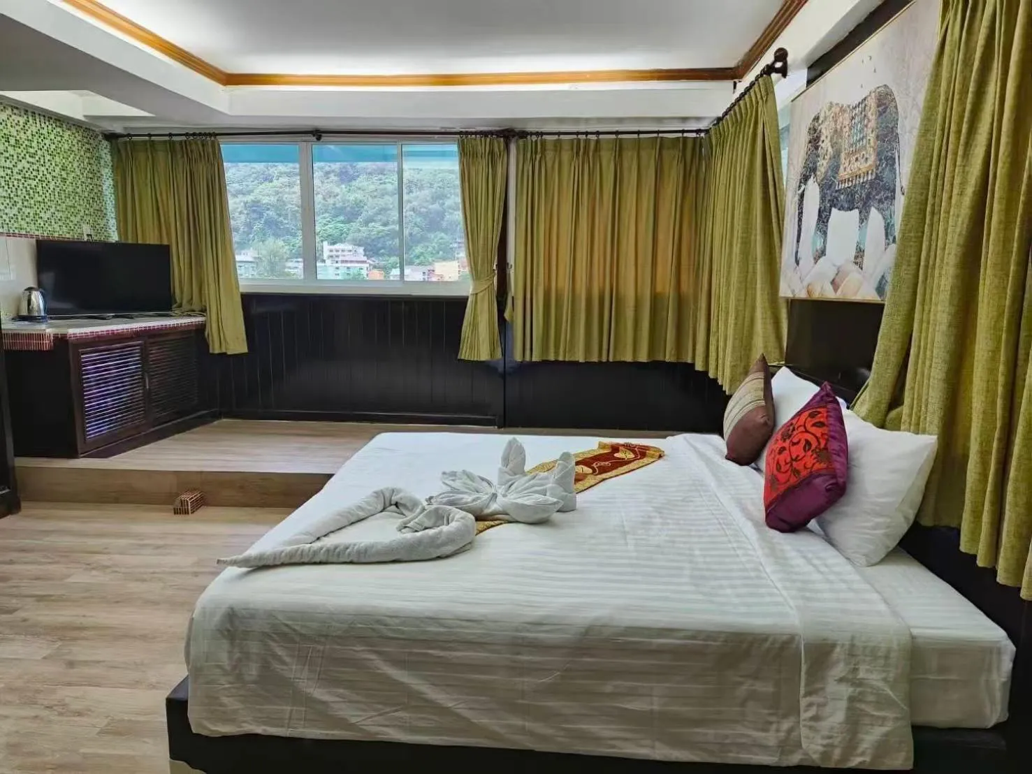 Bed in Abby's House Hotel