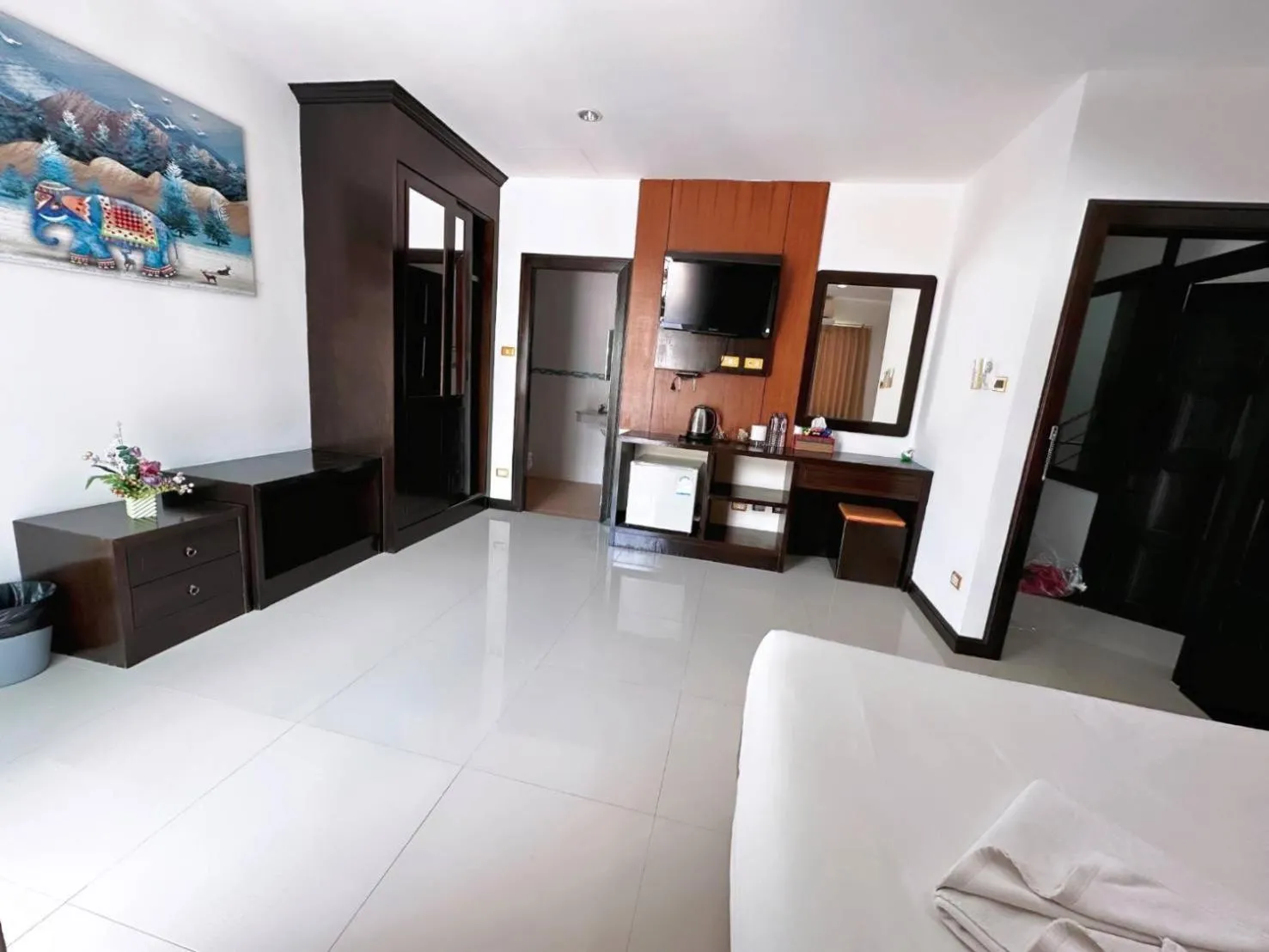 Bed in Abby's House Hotel