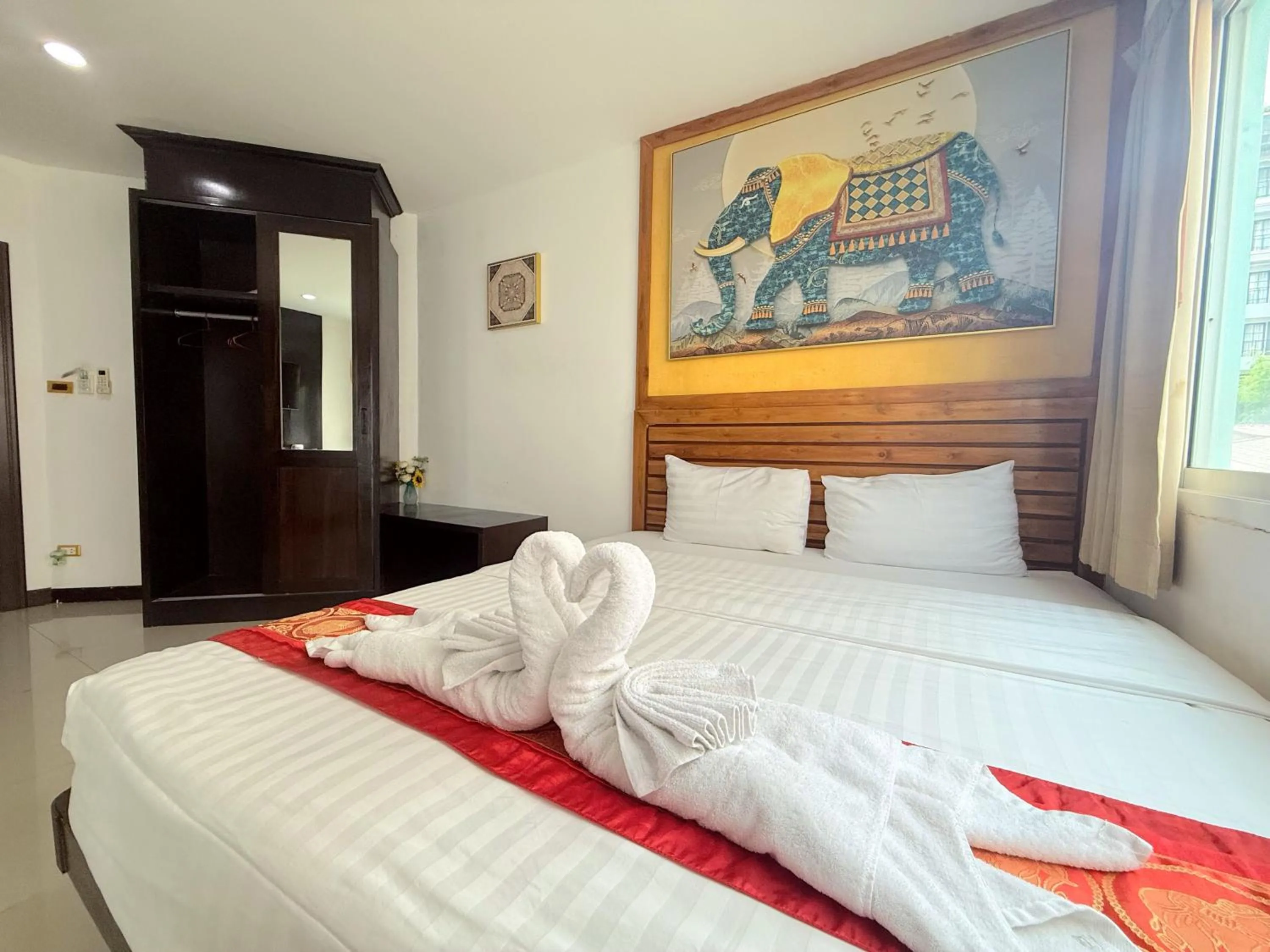 Bed in Abby's House Hotel