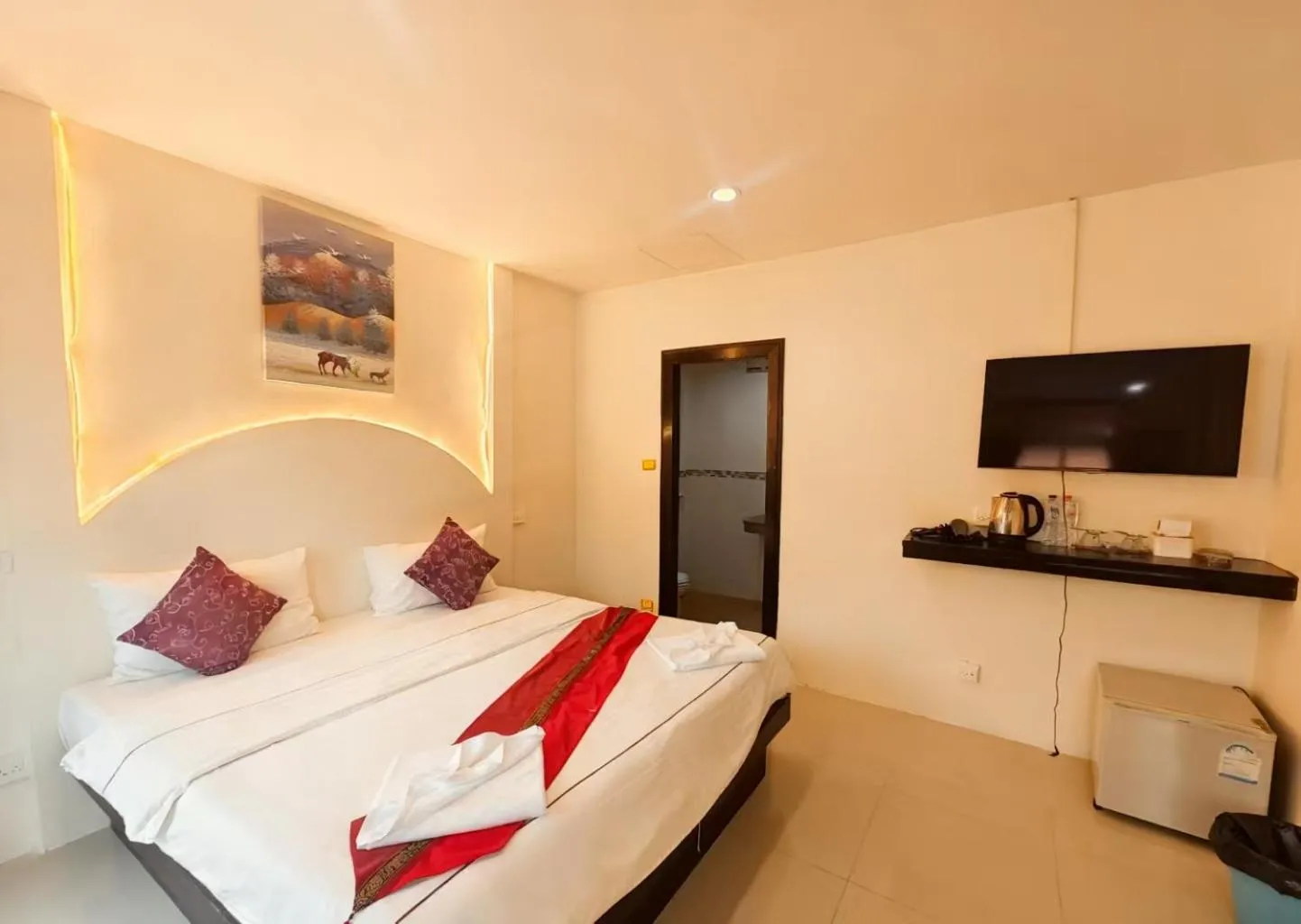 Bed in Abby's House Hotel