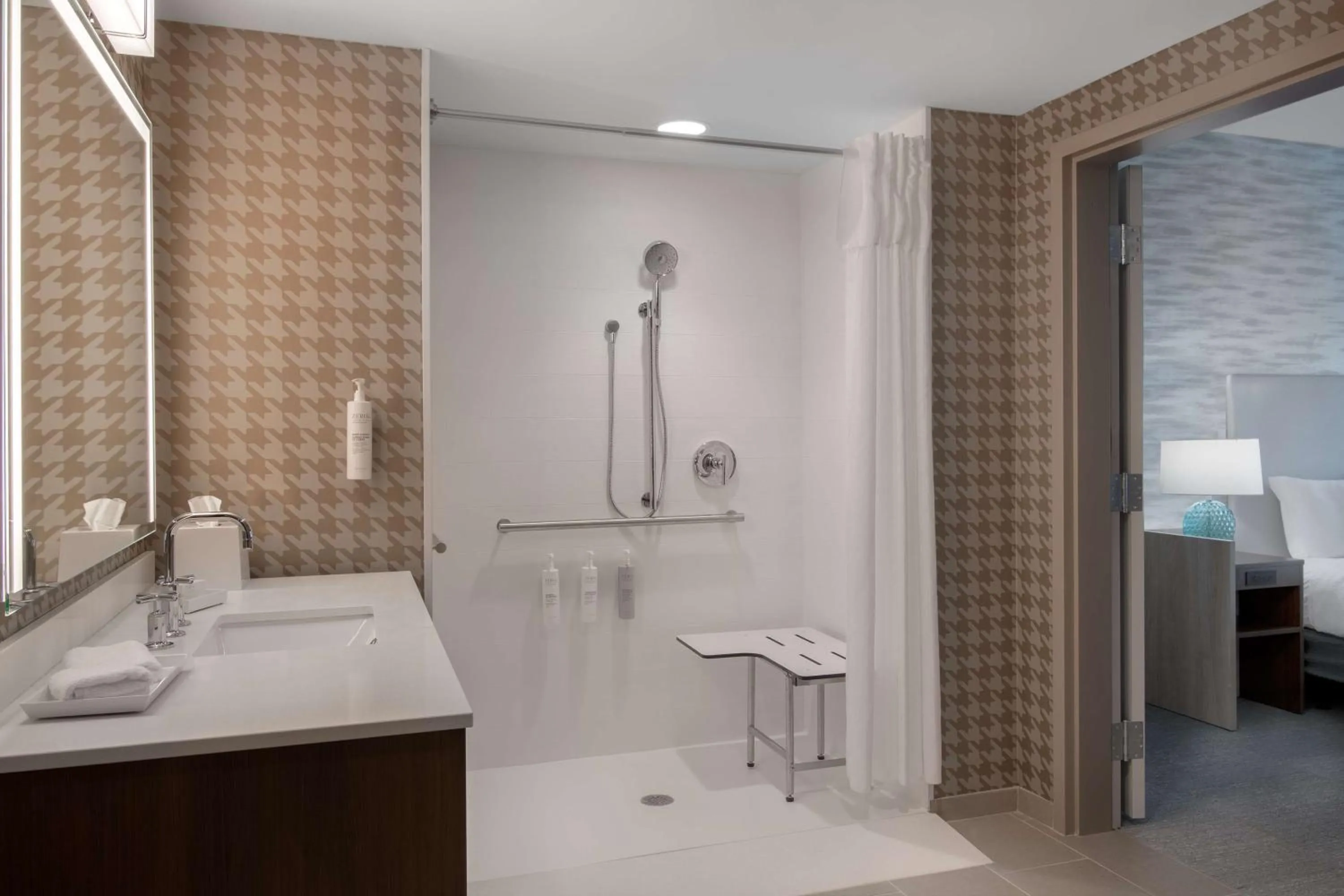 Bathroom in Home2 Suites By Hilton Jacksonville Downtown