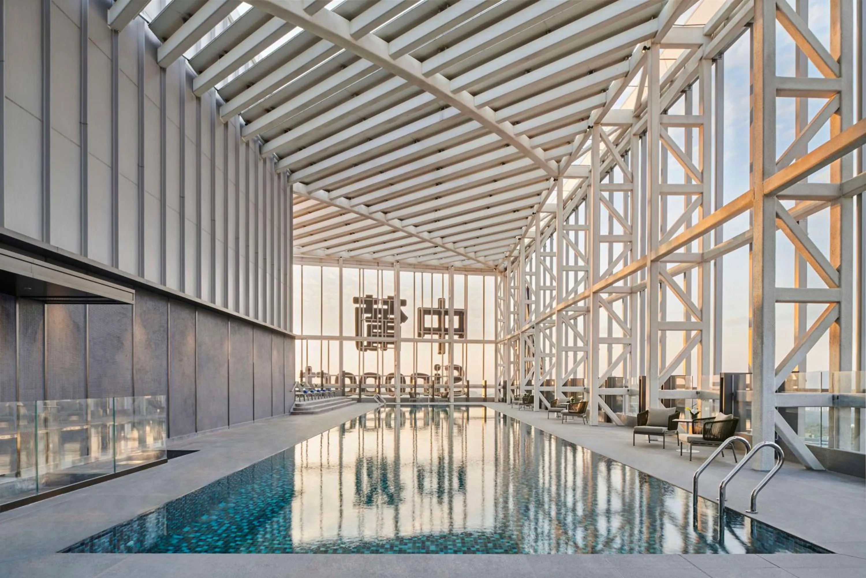 Pool view in DoubleTree by Hilton Zhuhai Hengqin