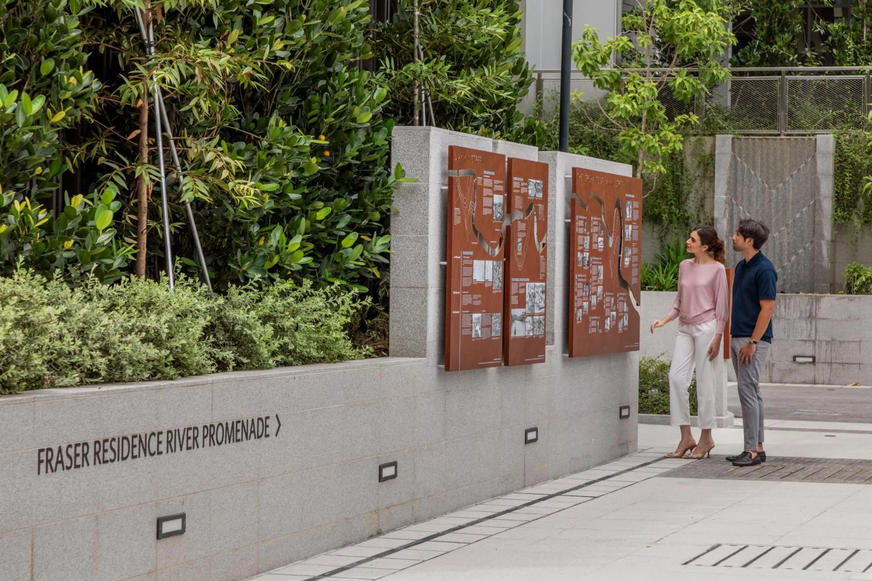 People in Fraser Residence River Promenade, Singapore