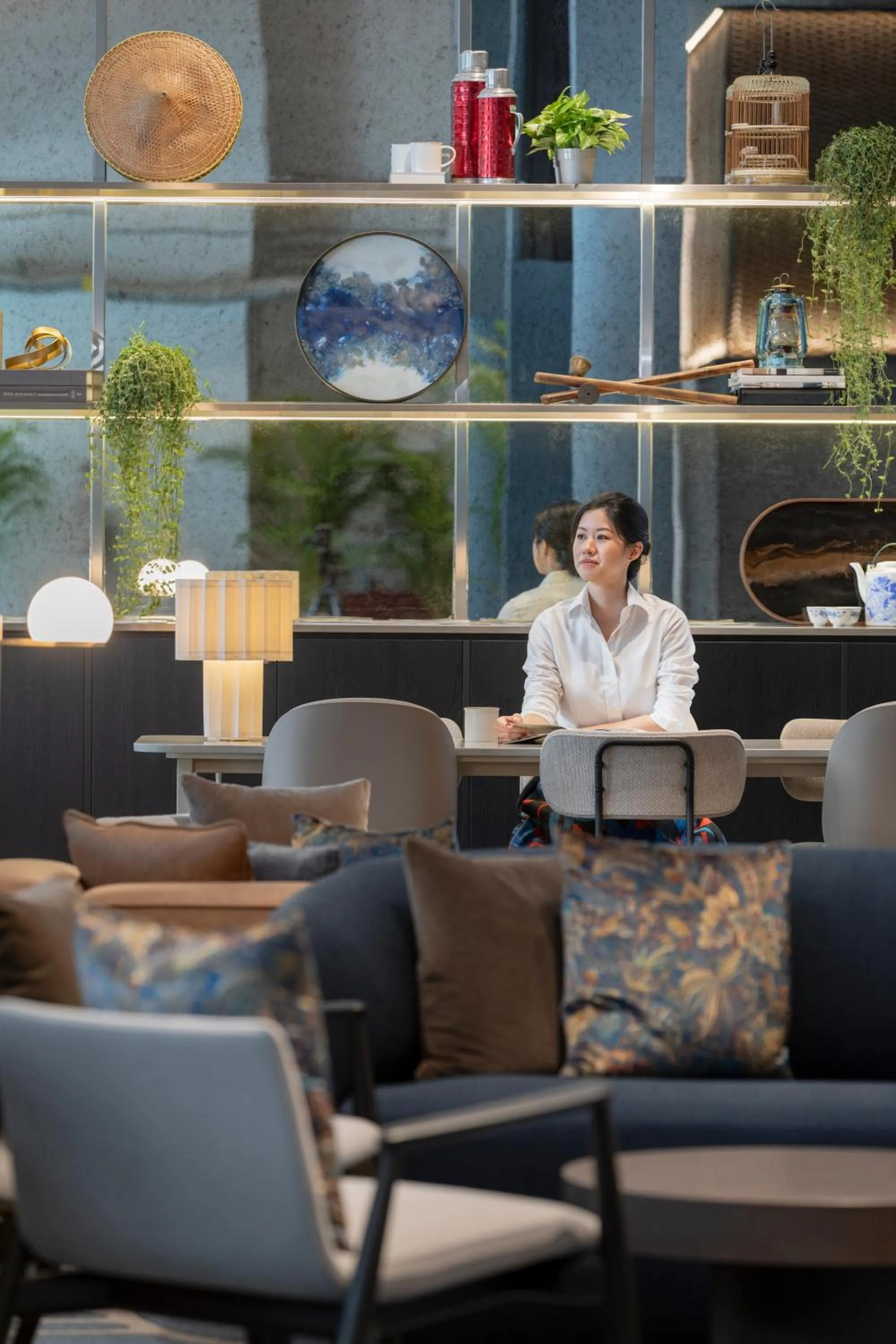Lobby or reception in Fraser Residence River Promenade, Singapore