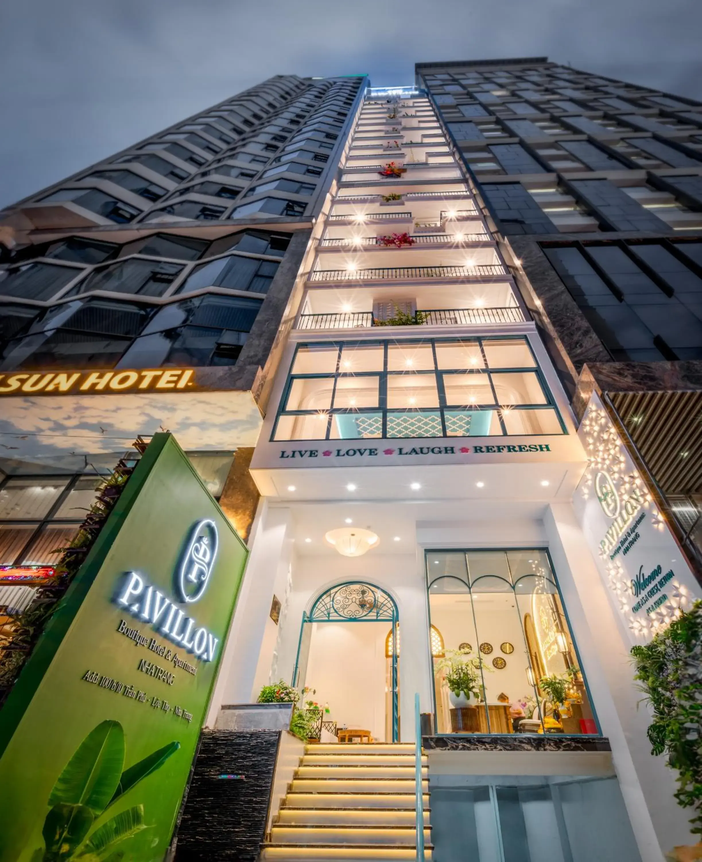 Property building in Pavillon Boutique Hotel & Apartment Nha Trang Property building in Pavillon Boutique Hotel & Apartment Nha Trang