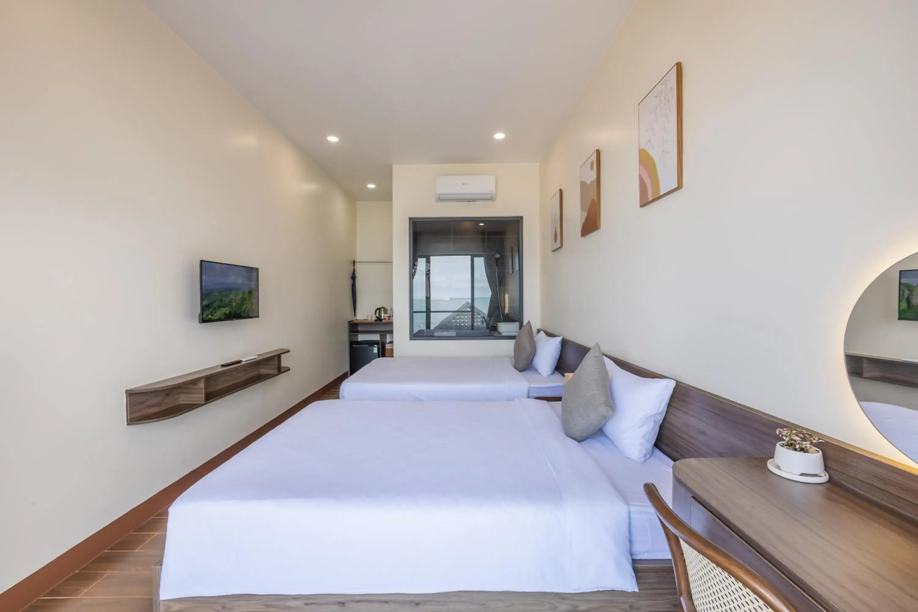 Deluxe Double or Twin Room with Sea View in Wave Sound Beach House Phu Quoc Deluxe Double or Twin Room with Sea View in Wave Sound Beach House Phu Quoc