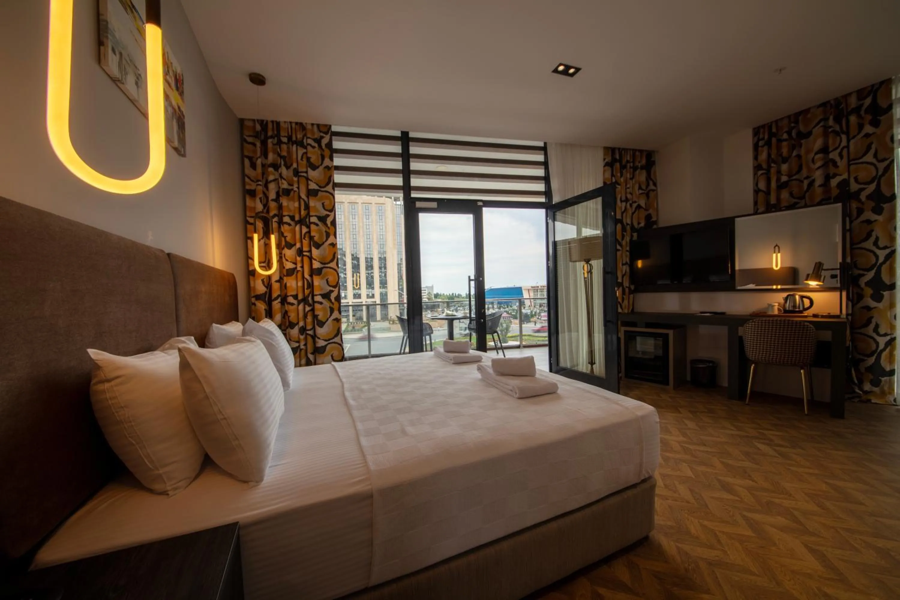 Bed in V Center Hotel