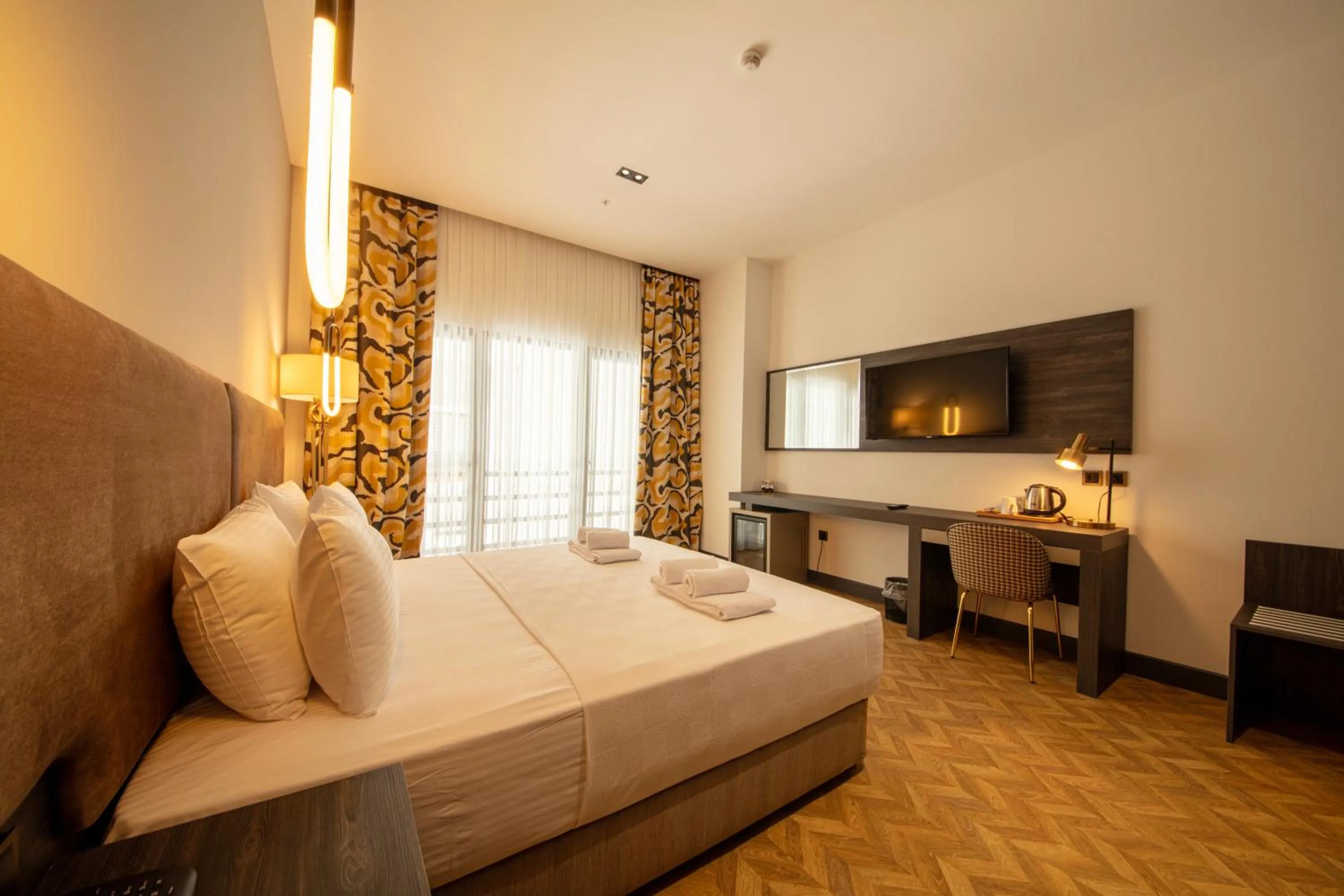 Bedroom, Bed in V Center Hotel