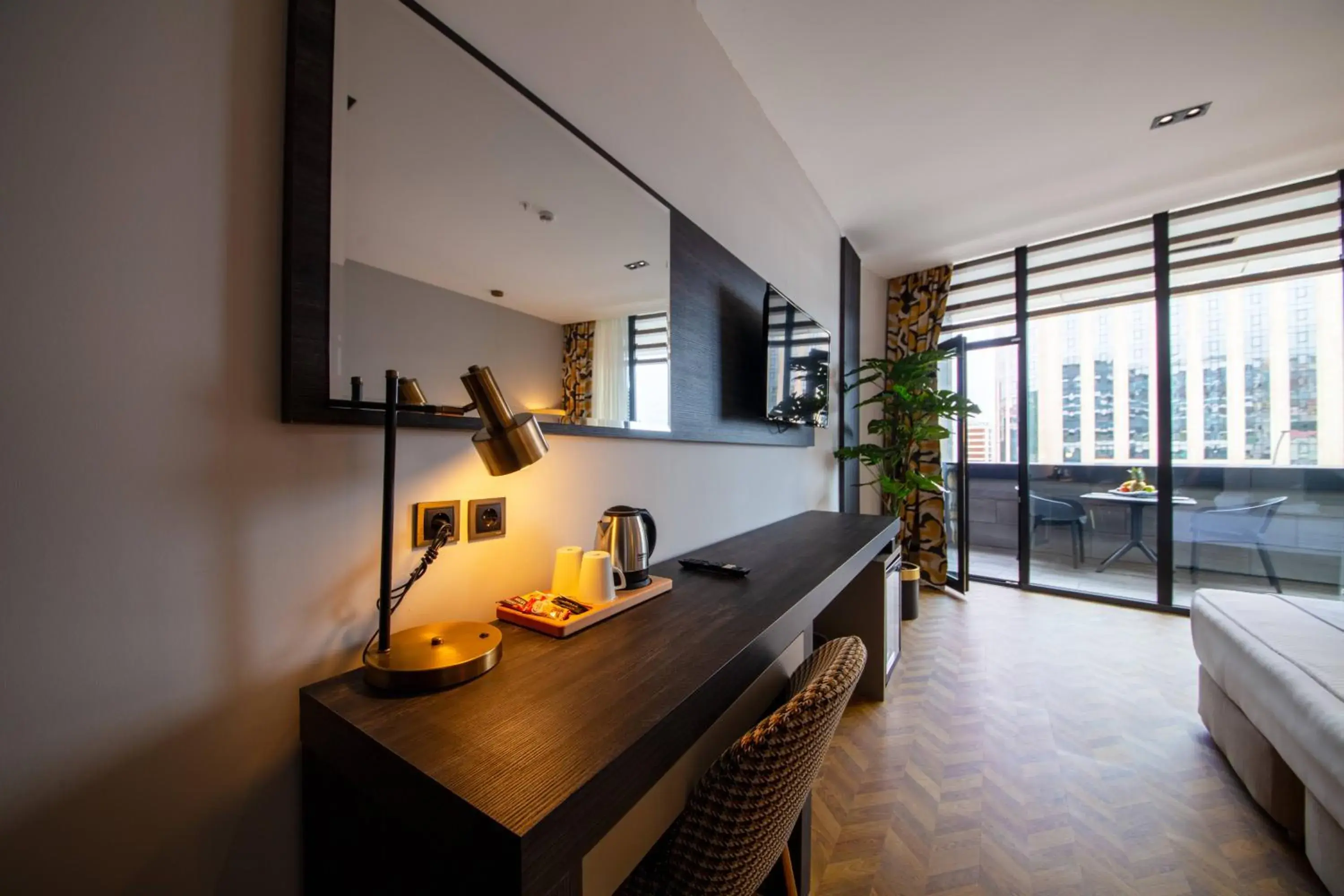 Seating area, Bed in V Center Hotel Seating area, Bed in V Center Hotel